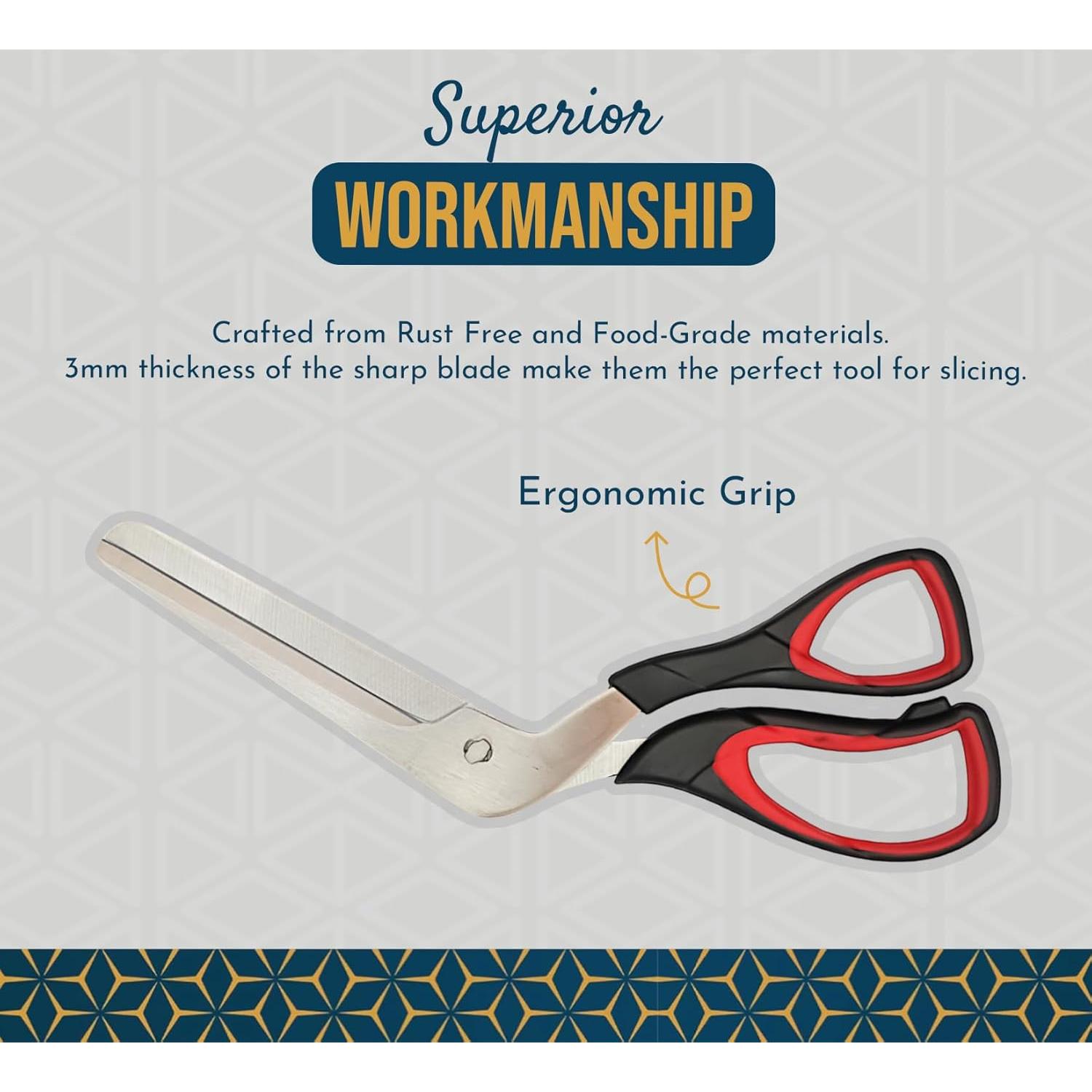 Tijeras Cortadoras de Pizza RAAFI 26.9 cm Acero Inoxidable