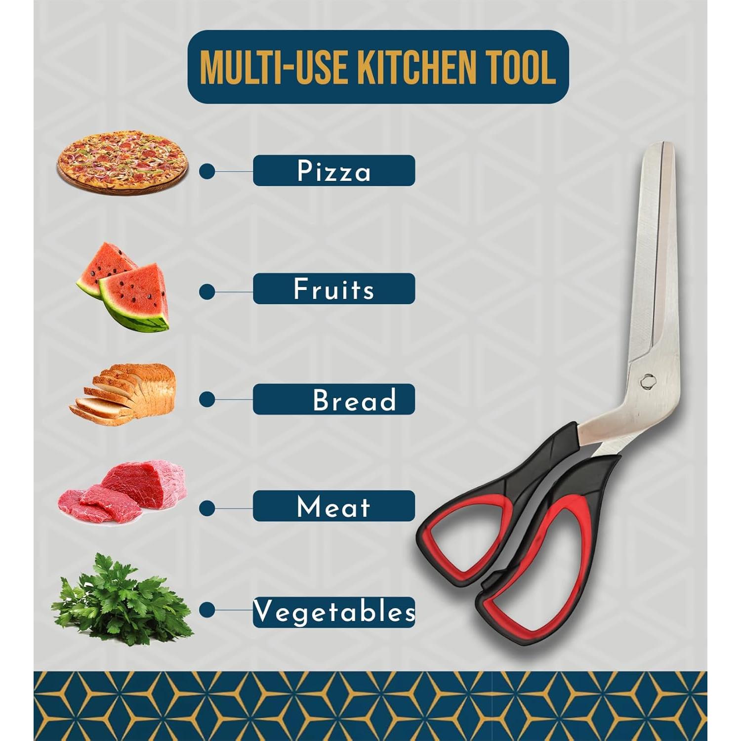 Tijeras Cortadoras de Pizza RAAFI 26.9 cm Acero Inoxidable