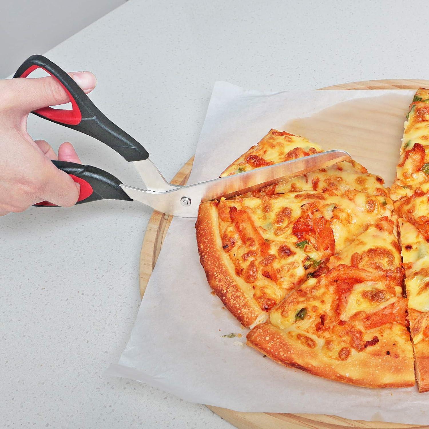 Tijeras para Pizza Asdirne 26.7 cm Mango Ergonómico Acero Inoxidable