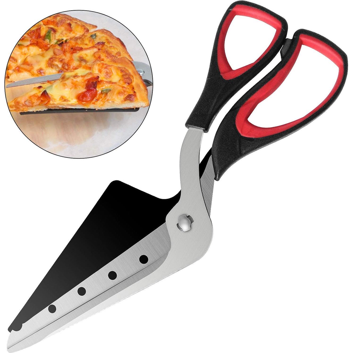 Tijeras para Pizza Asdirne 27 cm, Mango Ergonómico, Acero Inoxidable