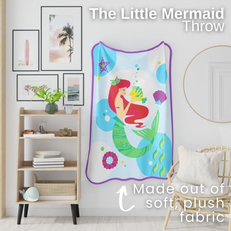 Manta La Sirenita Ariel Franco 116x152 cm Suave Plush
