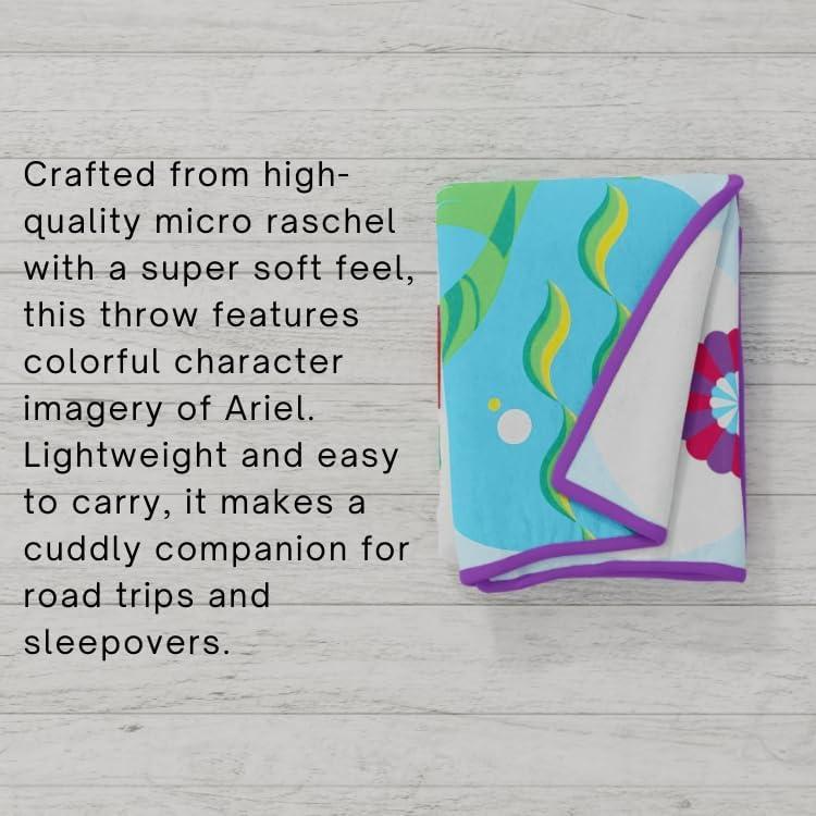 Manta La Sirenita Ariel Franco 116x152 cm Suave Plush