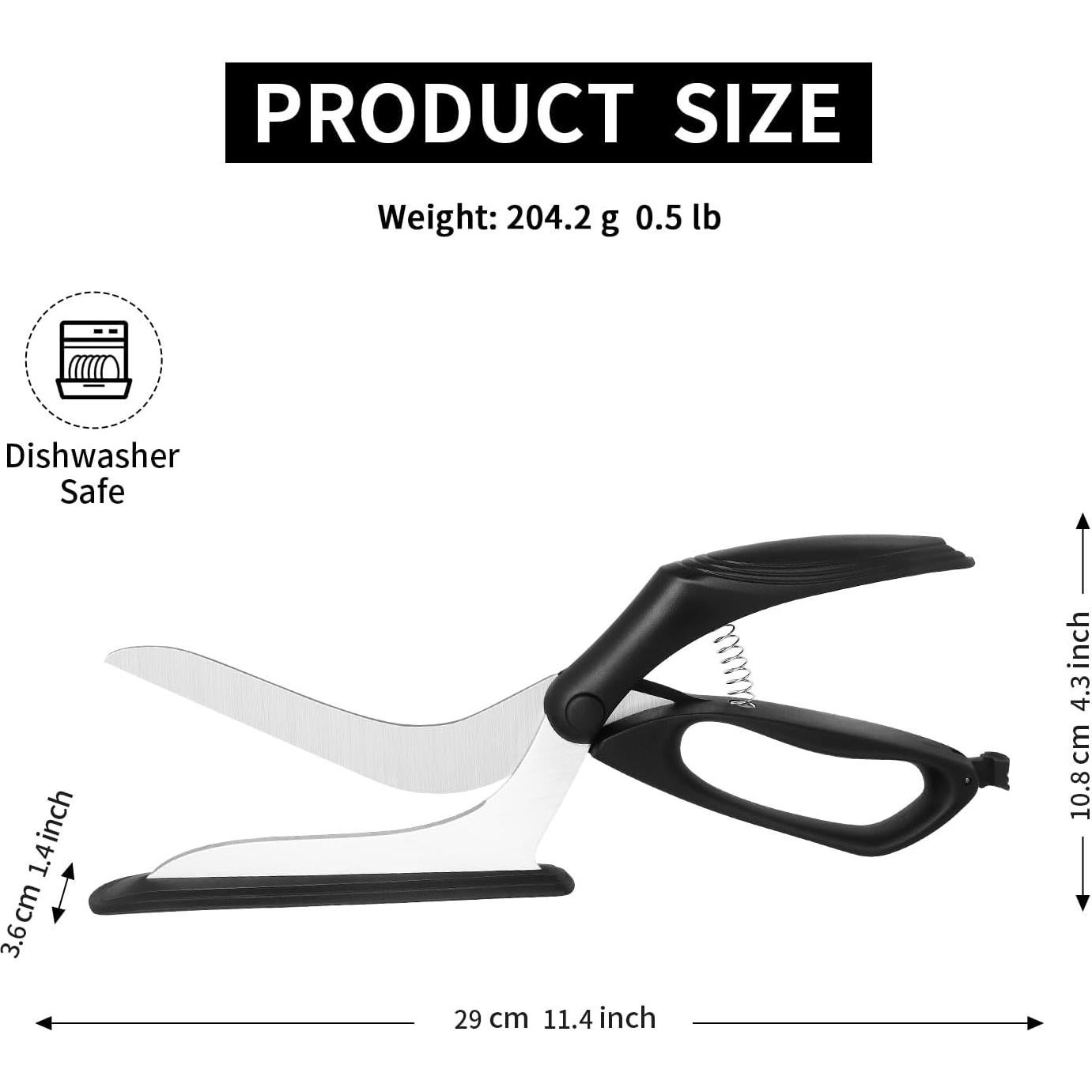 Tijeras Cortadoras de Pizza Frepxzlk con Cuchillas de Acero Inoxidable