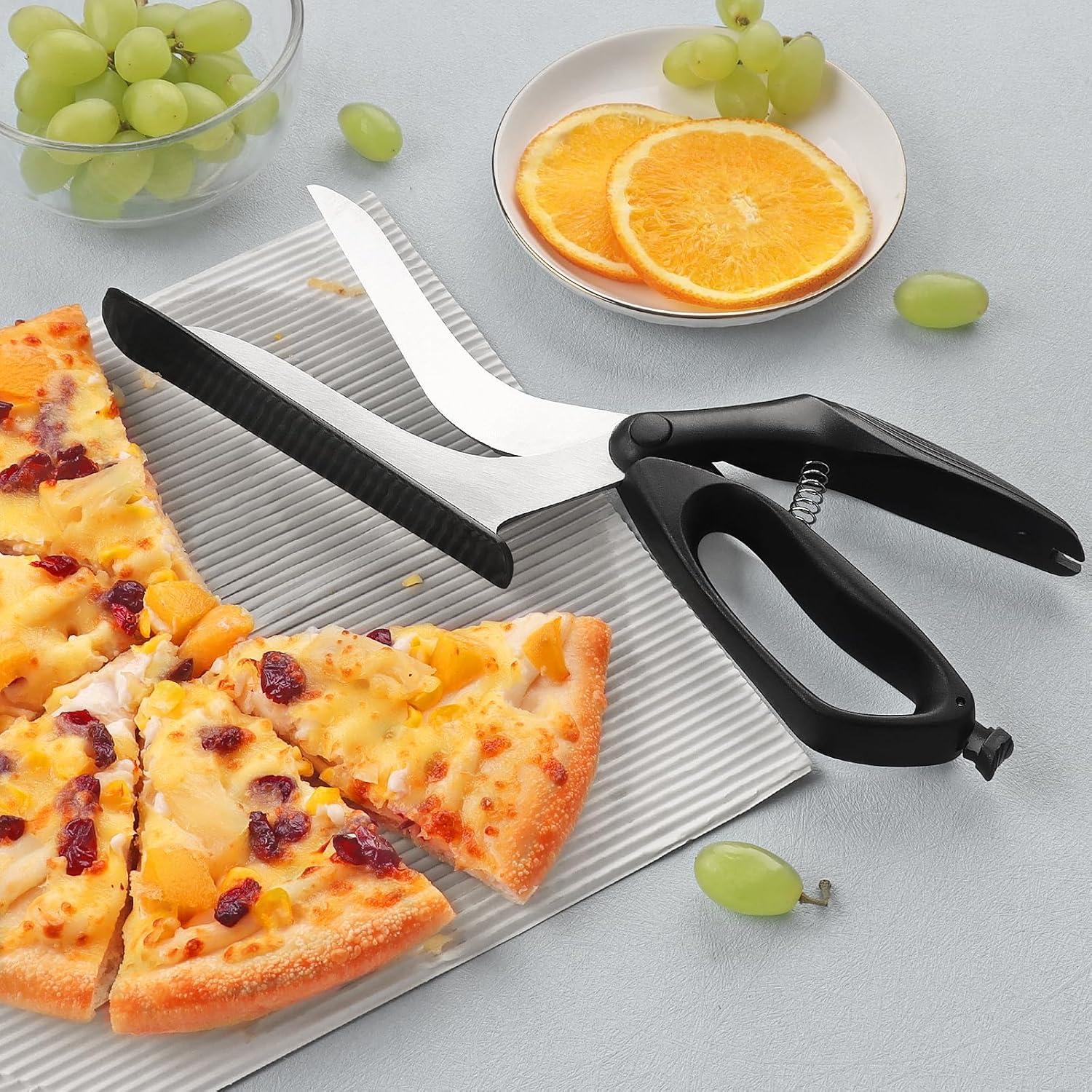 Tijeras Cortadoras de Pizza Frepxzlk con Cuchillas de Acero Inoxidable