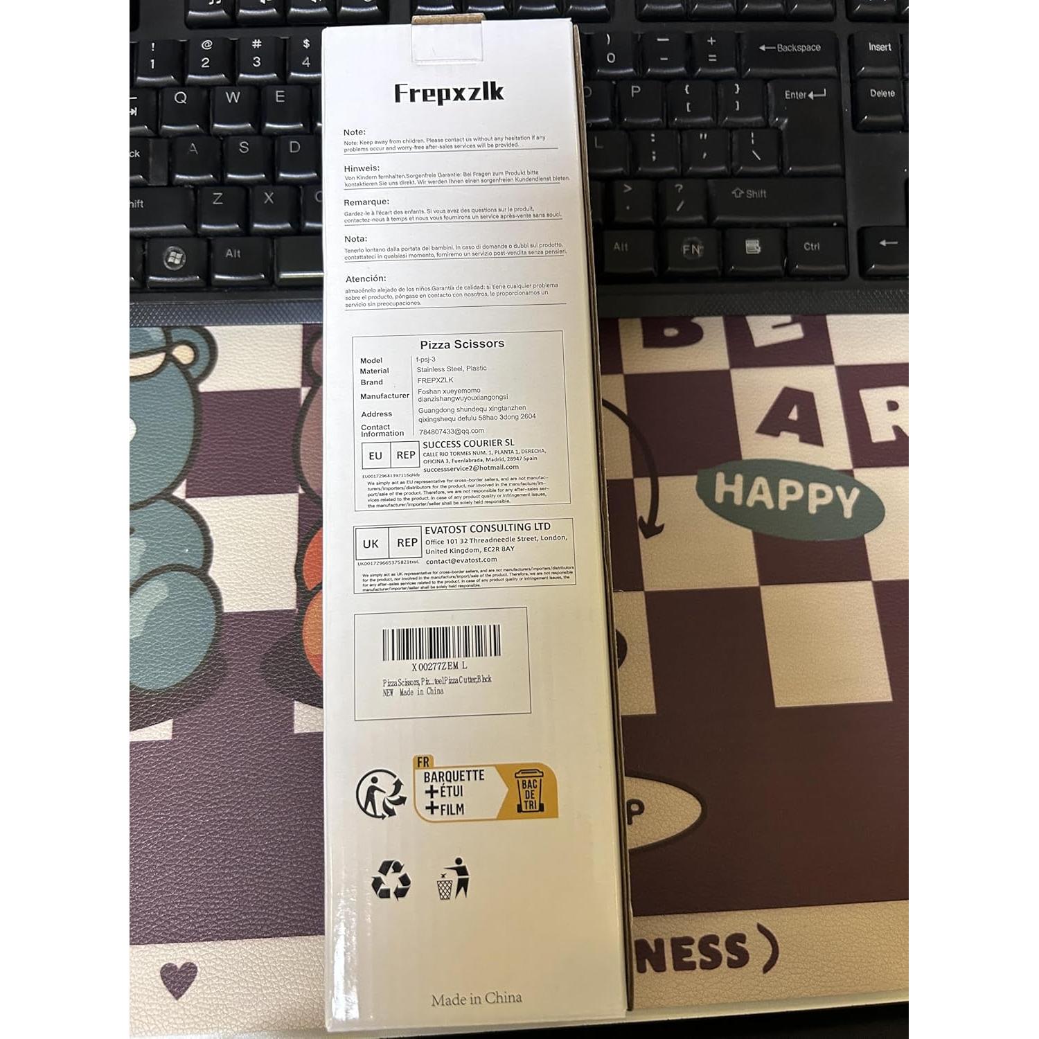 Tijeras Cortadoras de Pizza Frepxzlk con Cuchillas de Acero Inoxidable