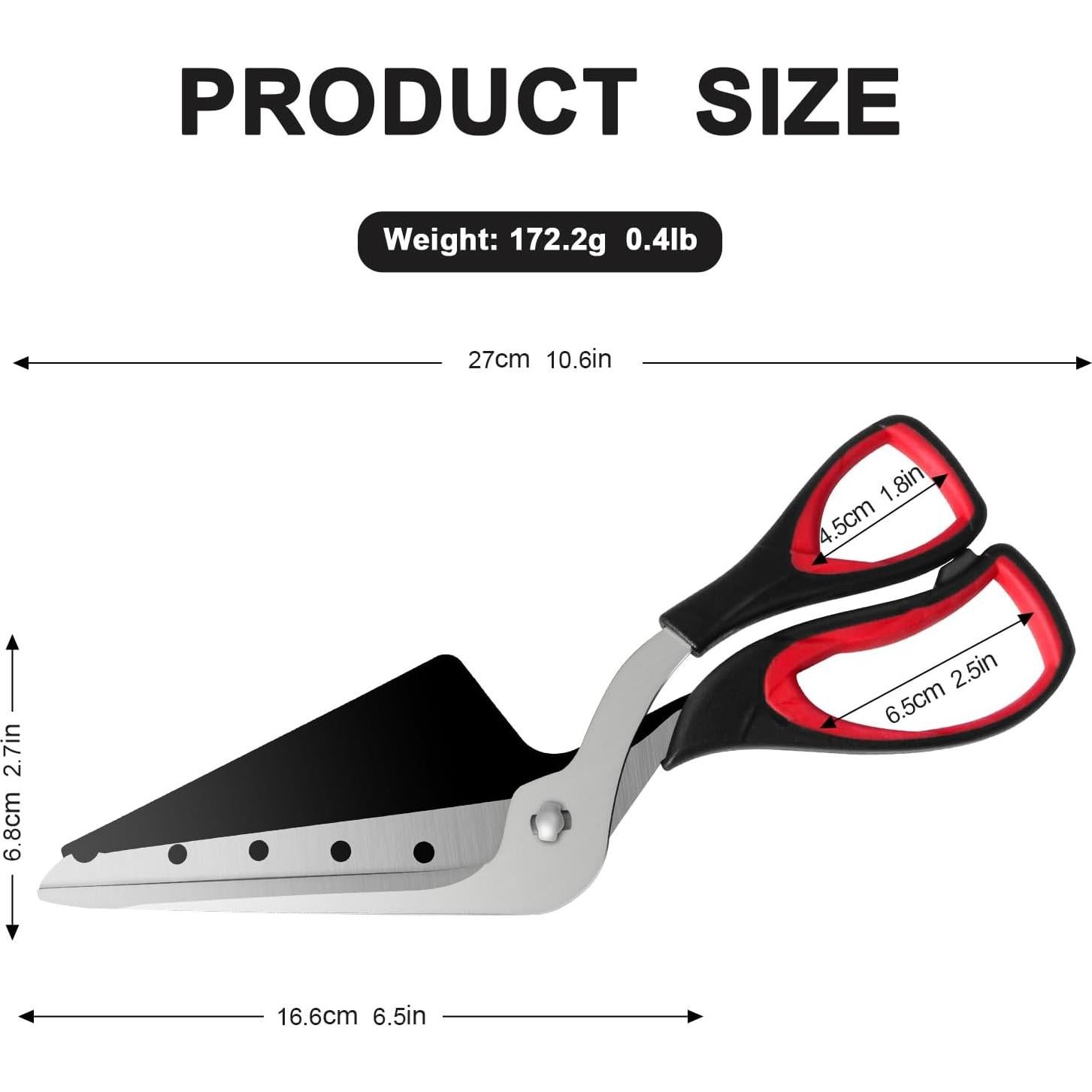 Tijeras para Pizza Frepxzlk con Pala y Hoja de Acero Inoxidable