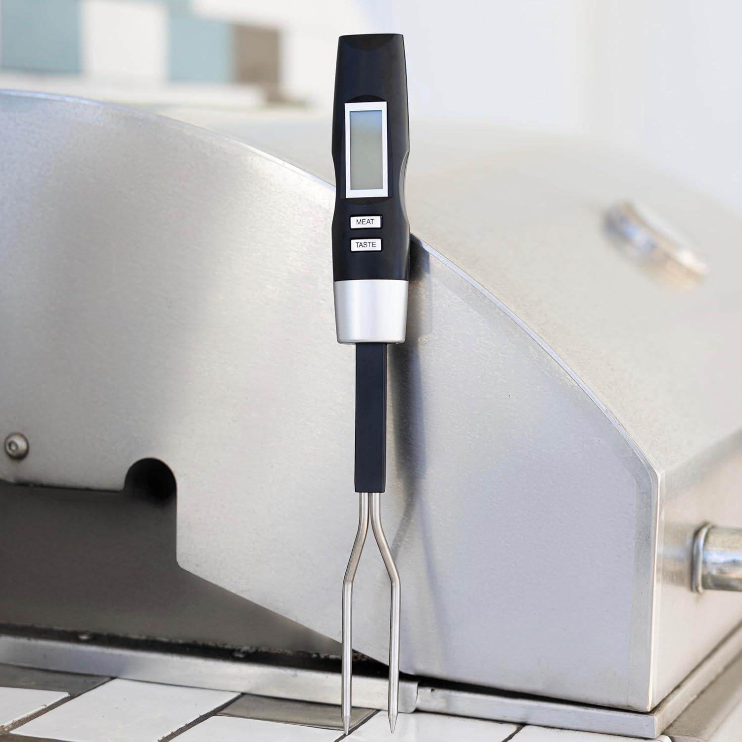 Termómetro Digital de Carne Outset con Tenedor Acero Inoxidable