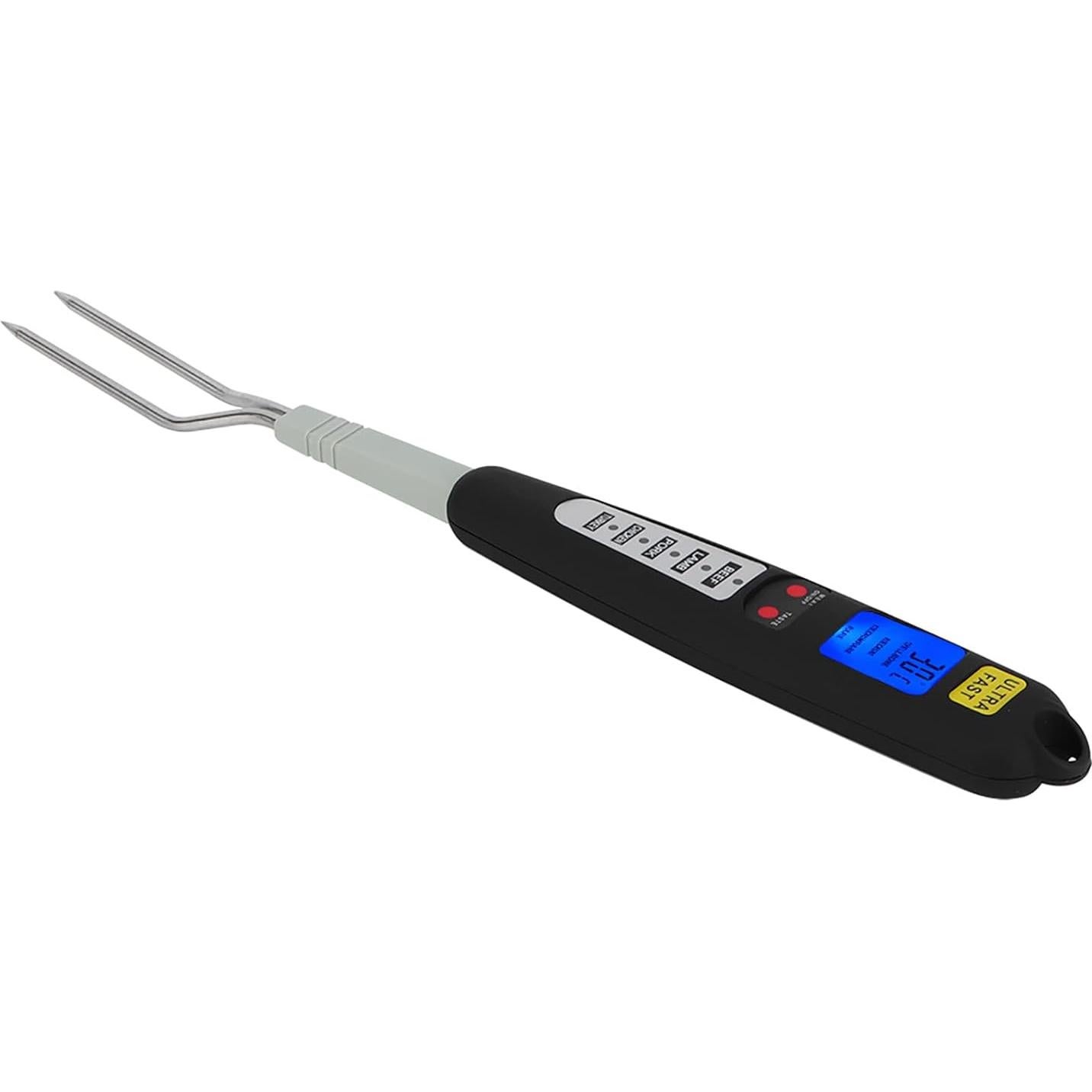 Termómetro Digital de Carne NOENNULL con Tenedor y Pantalla LCD