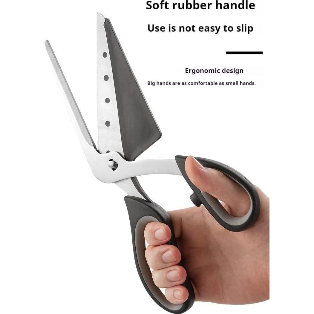 Cortador y Servidor de Pizza 2-en-1 Yeenelwboo, Acero Inoxidable