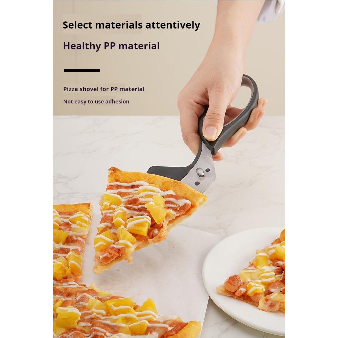 Cortador y Servidor de Pizza 2-en-1 Yeenelwboo, Acero Inoxidable