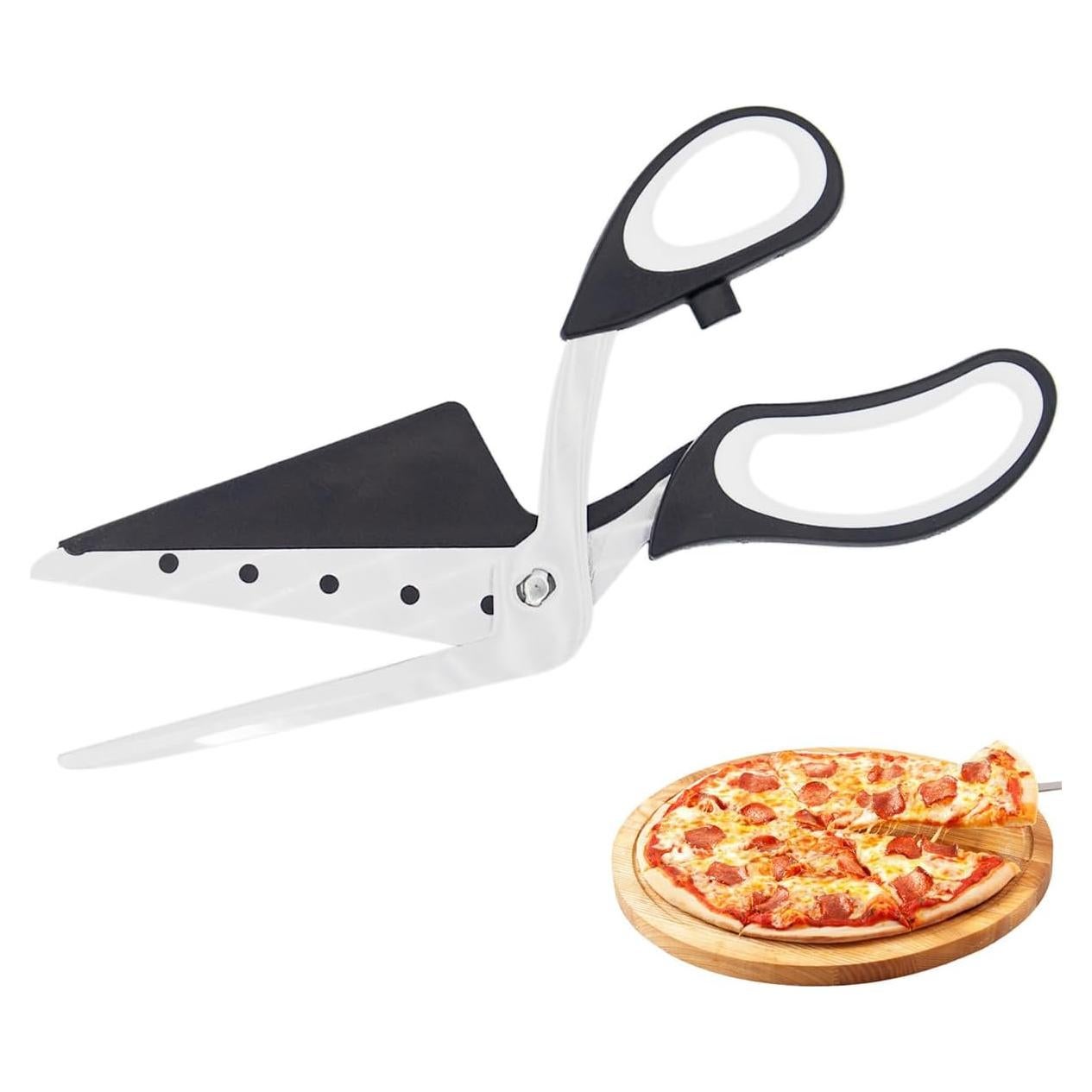 Cortador de Pizza Tijeras Acero Inoxidable con Mango Suave