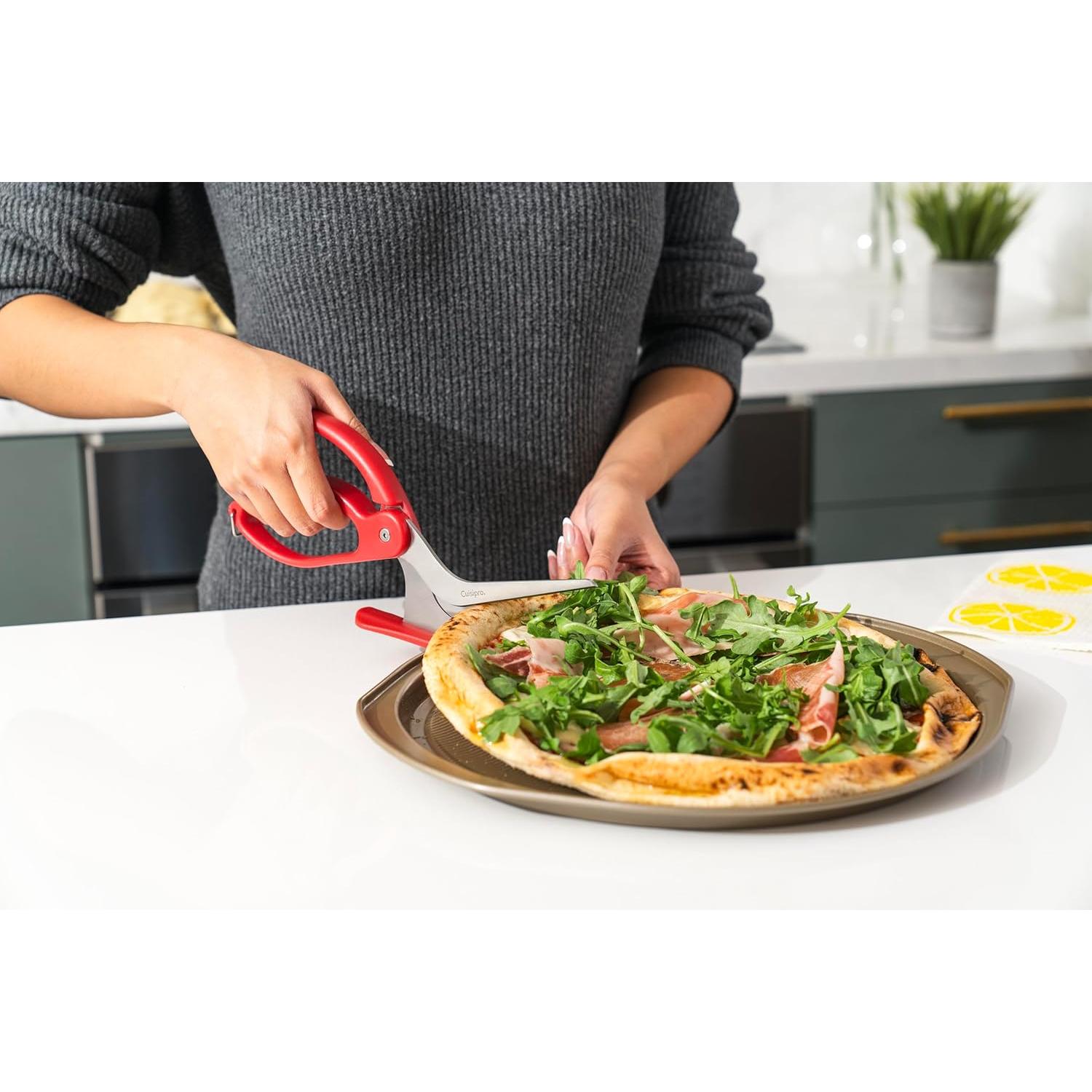 Tijeras para Pizza Cuisipro Rojo 29.7 cm Acero Inoxidable