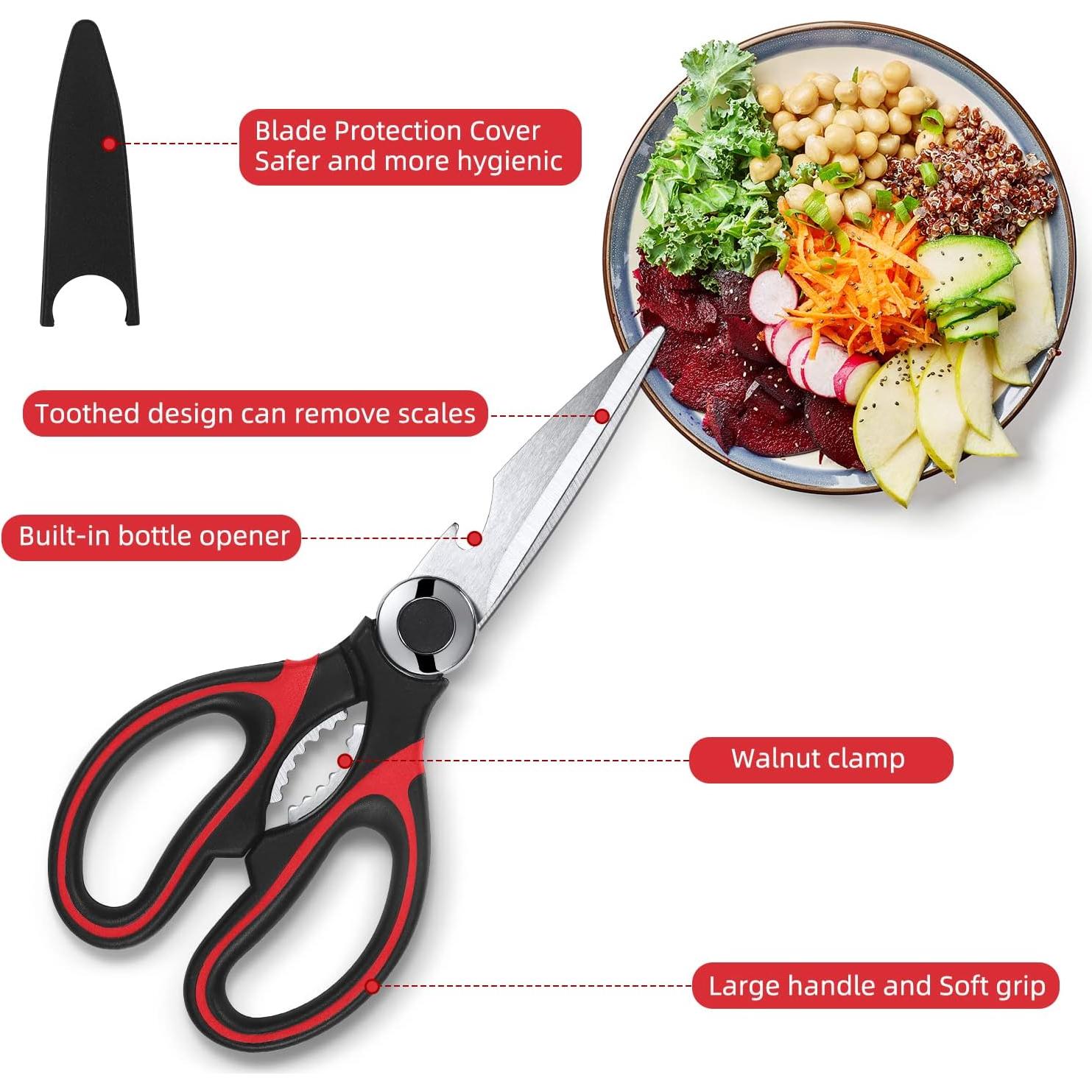 Tijeras de Cocina Multifuncionales FAROPS 20.8 cm Acero Inoxidable