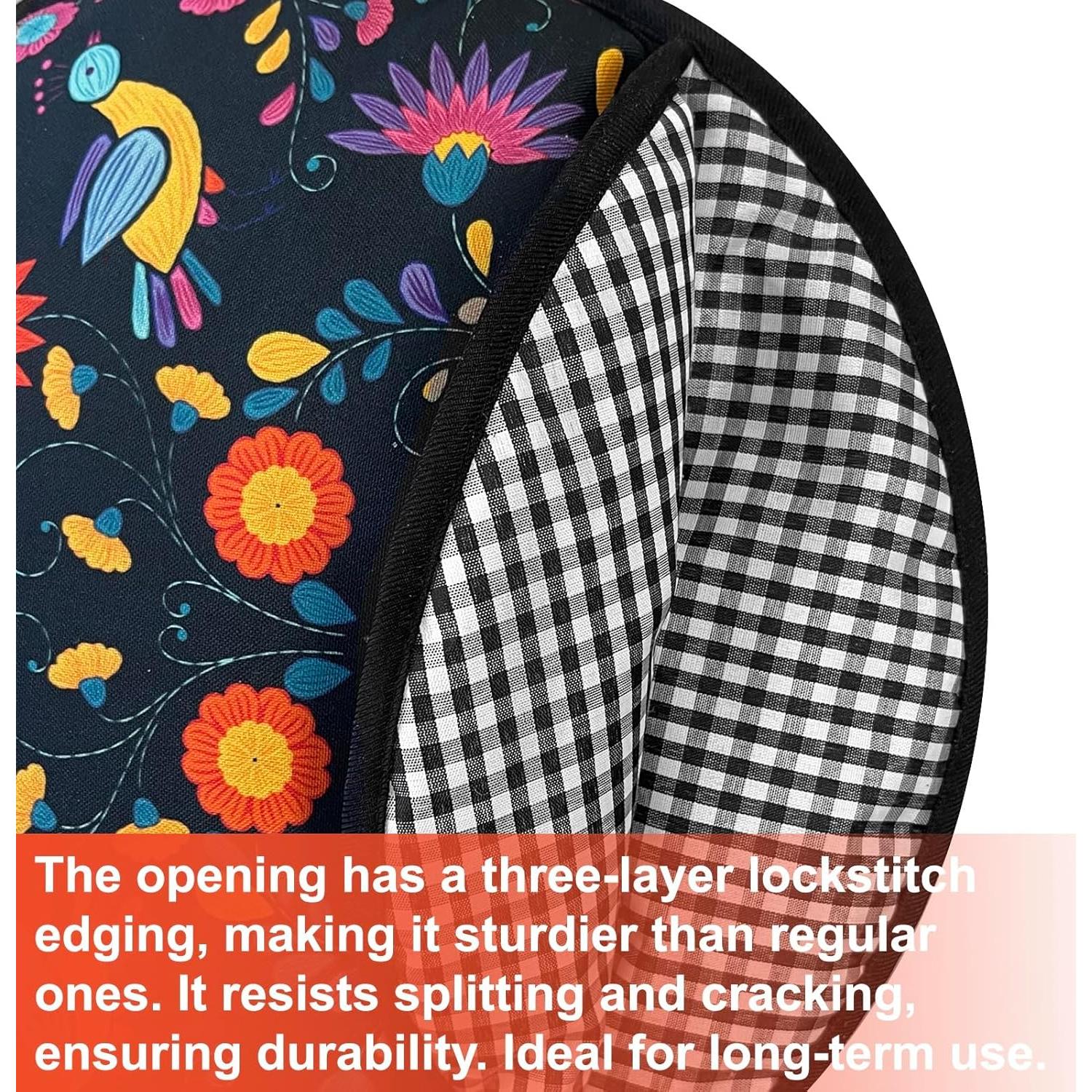 2 Calentadores de Tortilla Duthcbw Grandes Aislantes Naranja/Negro