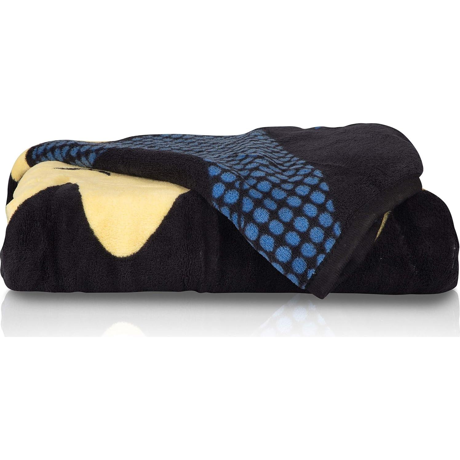 Manta de Felpa Franco Batman 116x152 cm Suave y Ligera