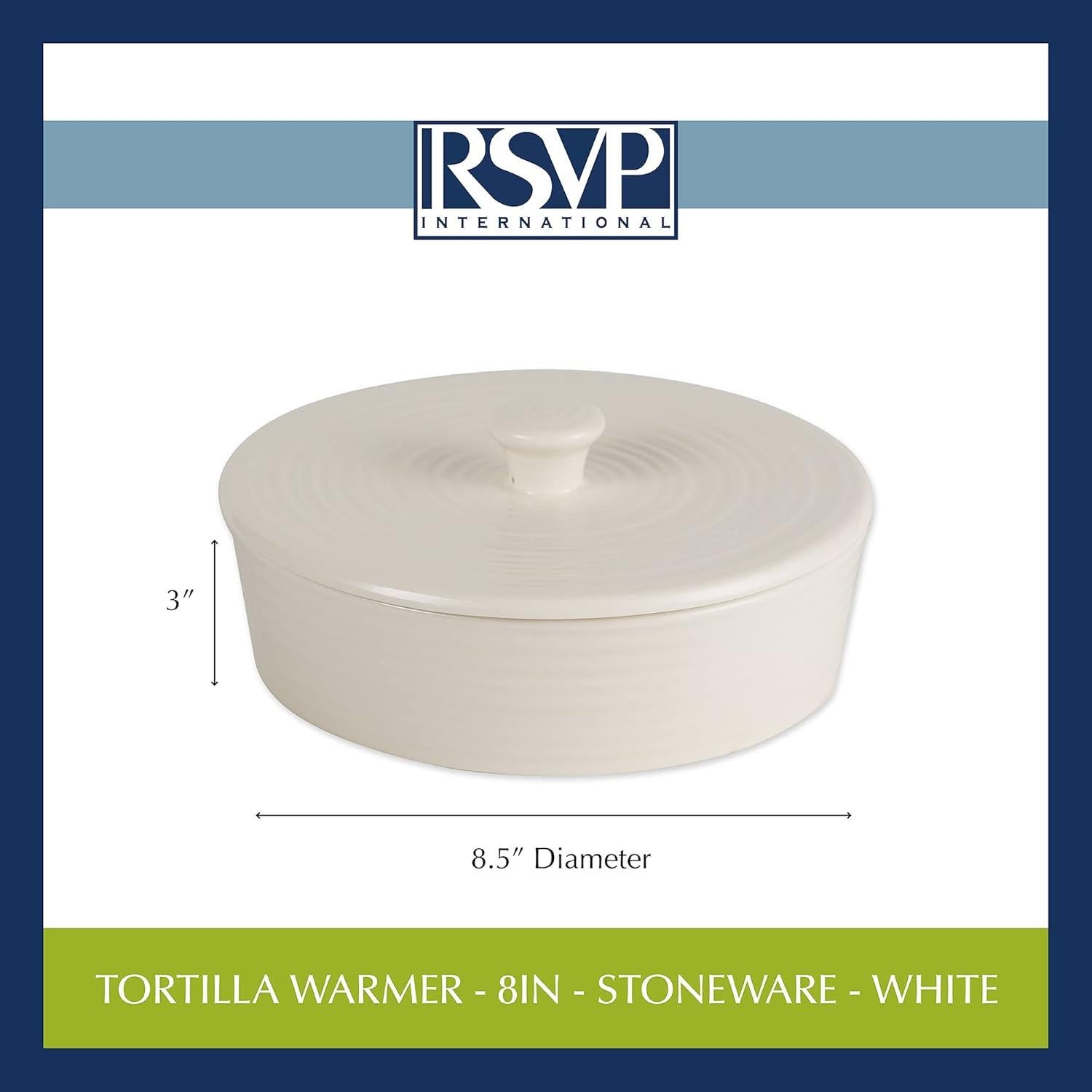 Calentador de Tortillas Cerámica RSVP Internacional 21.6 cm