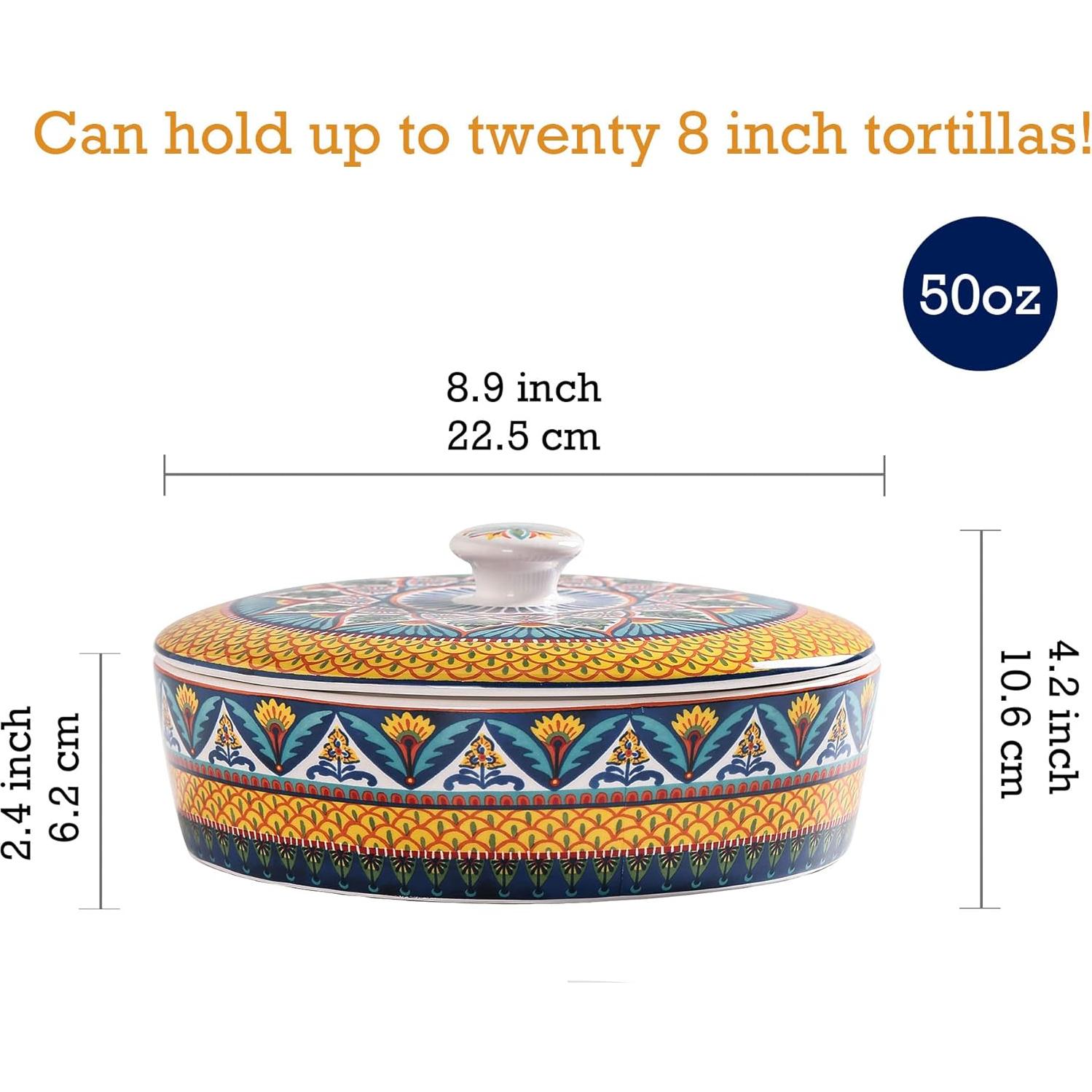 Calentador de Tortillas Bico Havana Cerámica 22.6 cm