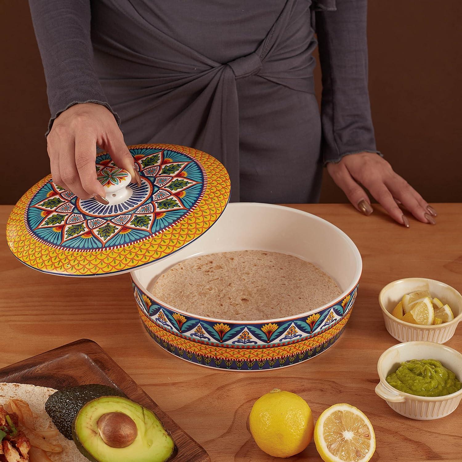 Calentador de Tortillas Bico Havana Cerámica 22.6 cm