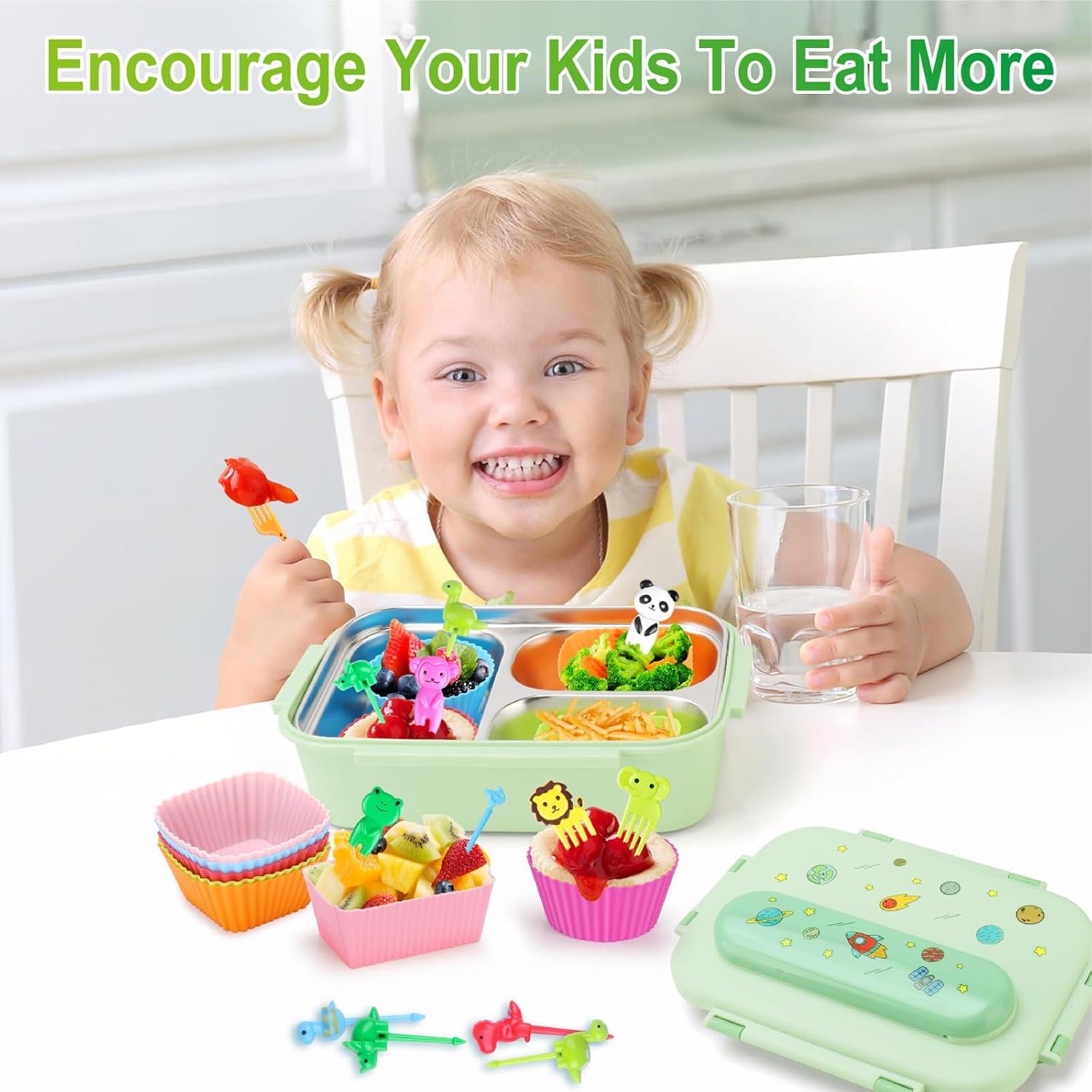 Kit de Divisores de Silicona Vicuna R para Almuerzo Infantil 80PCS