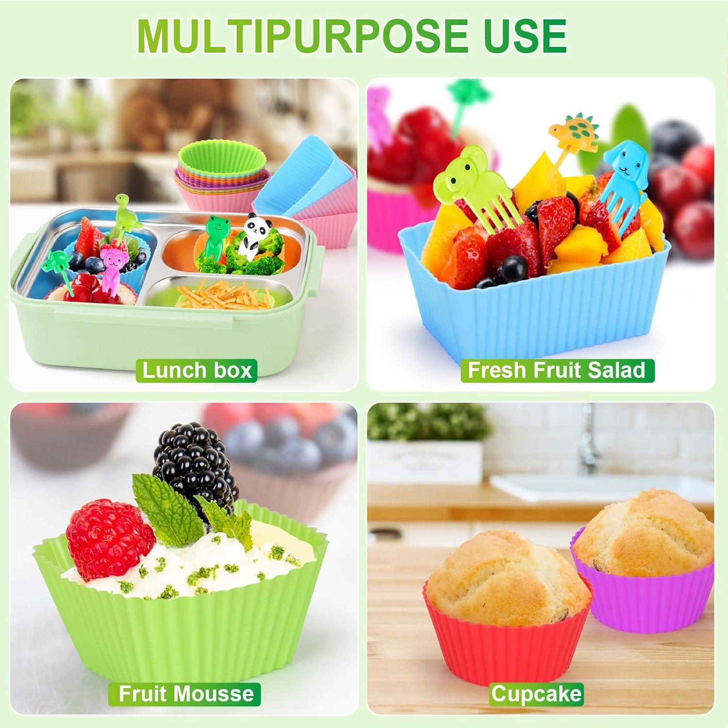 Kit de Divisores de Silicona Vicuna R para Almuerzo Infantil 80PCS