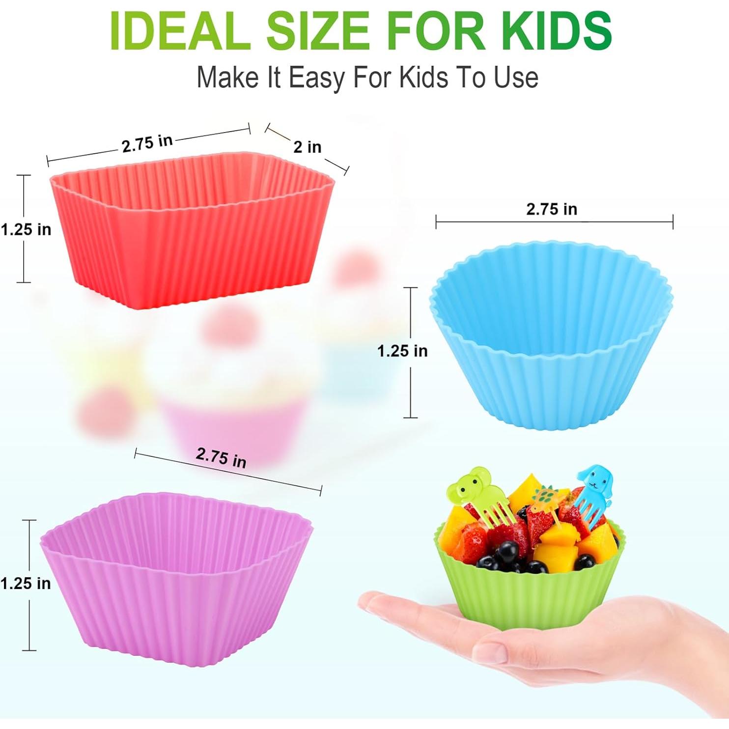 Kit de Divisores de Silicona Vicuna R para Almuerzo Infantil 80PCS