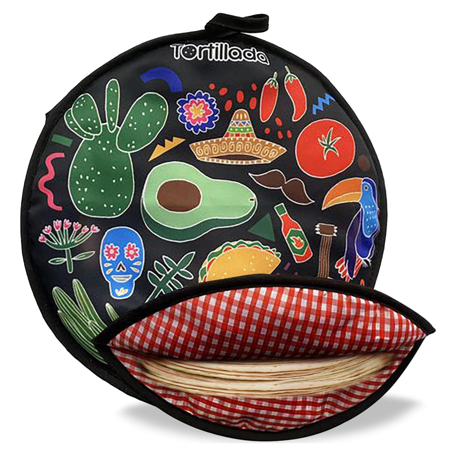 Calentador de Tortillas Tortillada 30 cm Microondas Negro