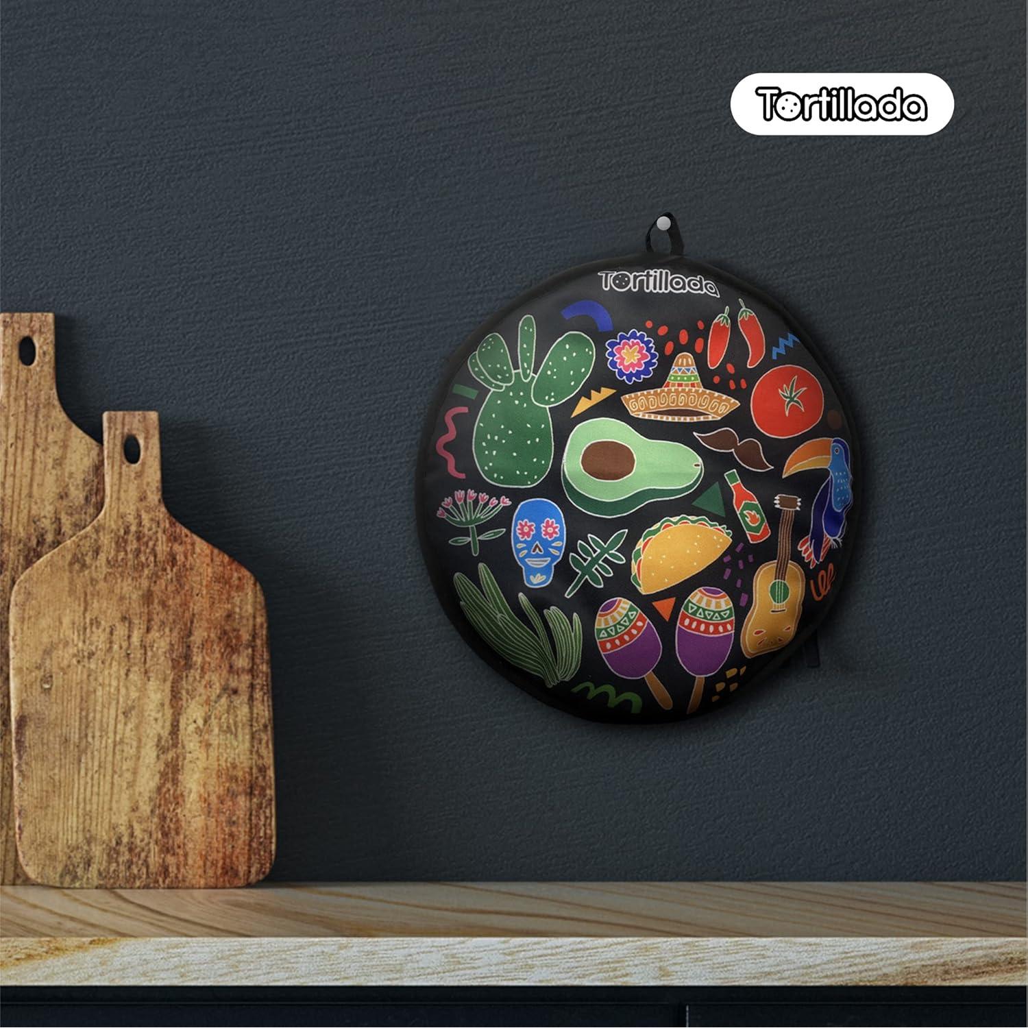 Calentador de Tortillas Tortillada 30 cm Microondas Negro