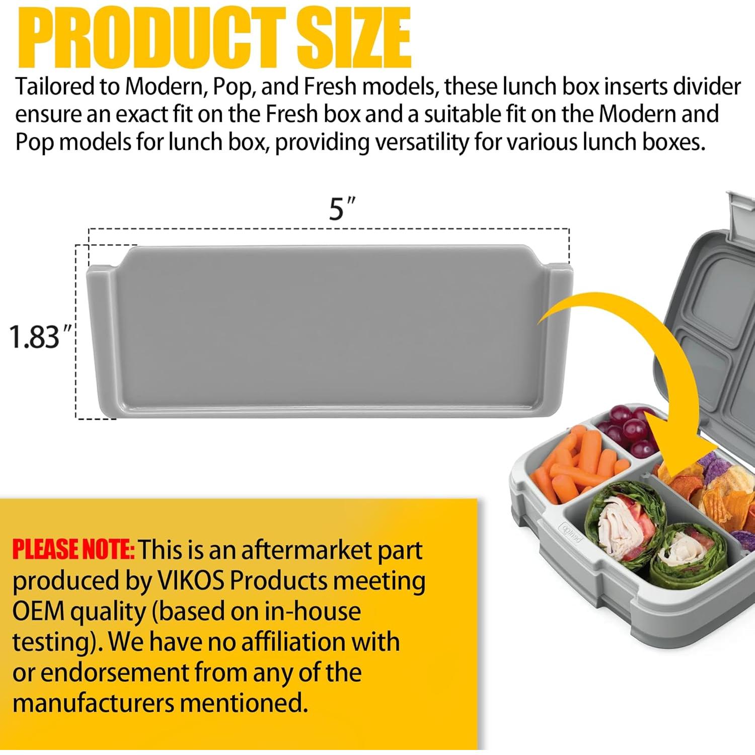 Divisores para Bandejas de Almuerzo VIKOS - Paquete de 4