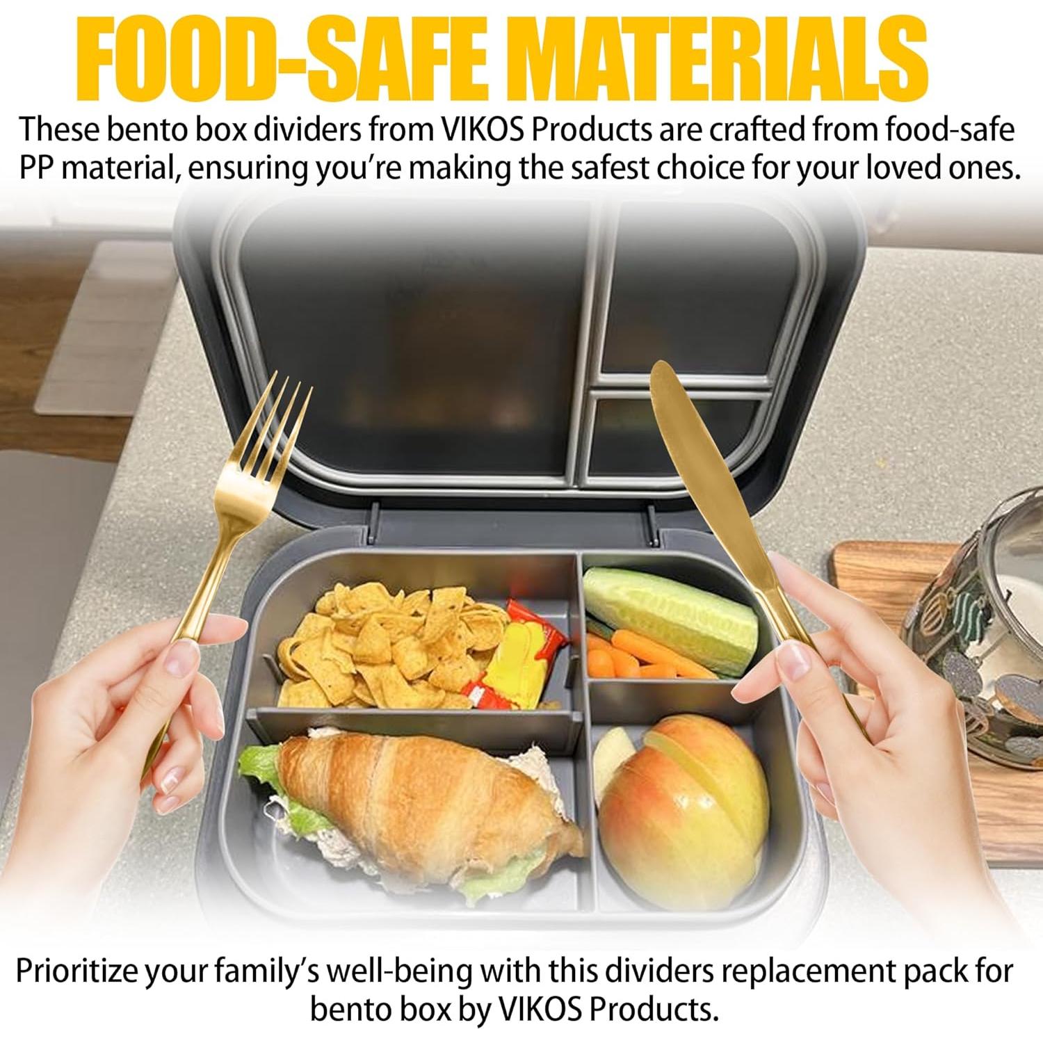 Divisores para Bandejas de Almuerzo VIKOS - Paquete de 4