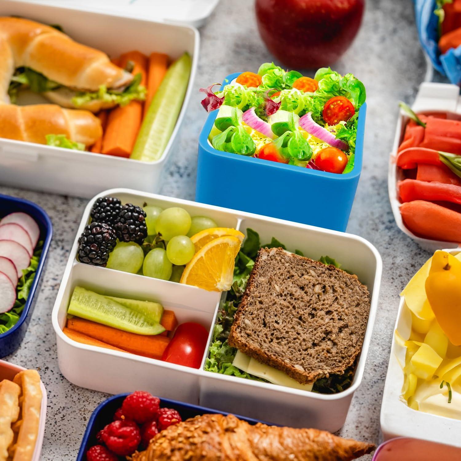 Divisores de Bento de Silicona Liamasum - 6 Piezas Apto Lavavajillas