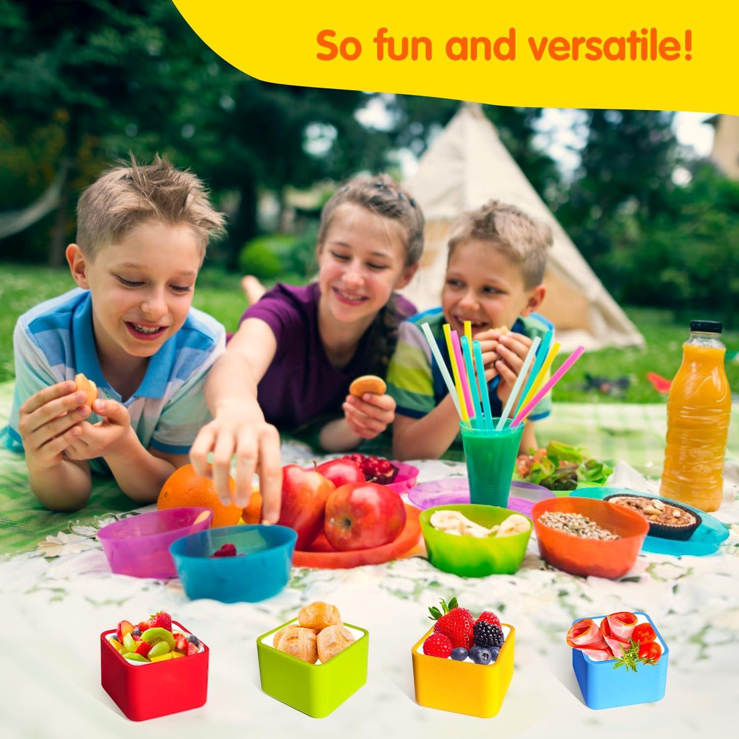 Divisores de Bento de Silicona Liamasum - 6 Piezas Apto Lavavajillas