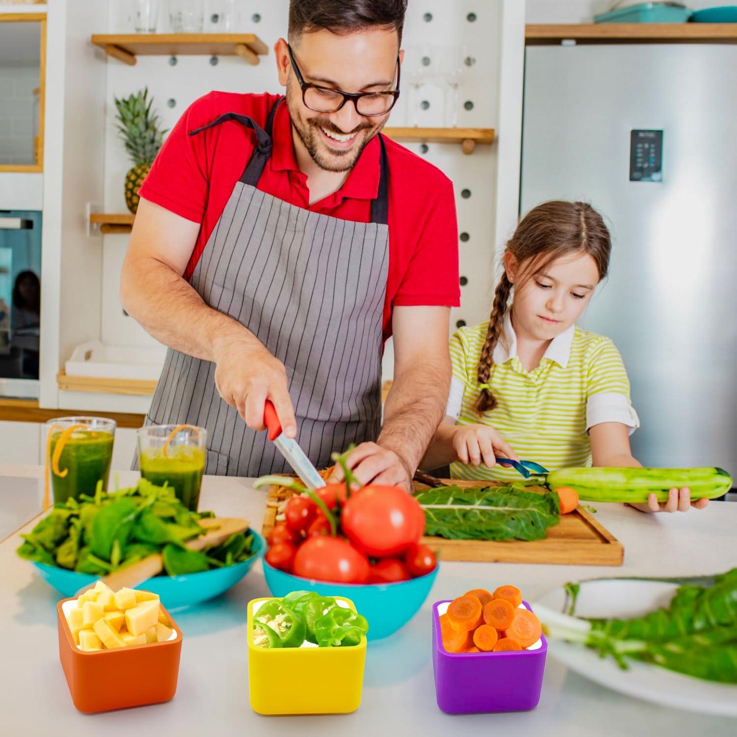 Divisores de Bento de Silicona Liamasum - 6 Piezas Apto Lavavajillas