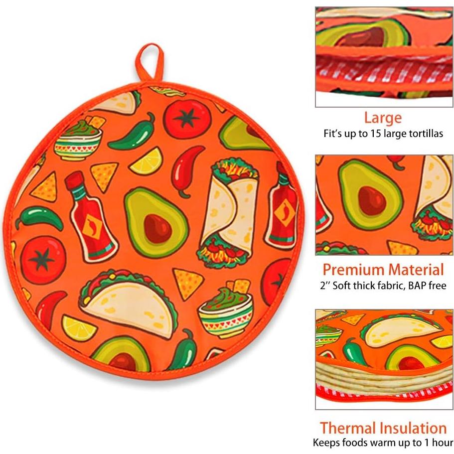 Bolsa Calentadora de Tortillas VNOM 30.48 cm Aislada Microondas