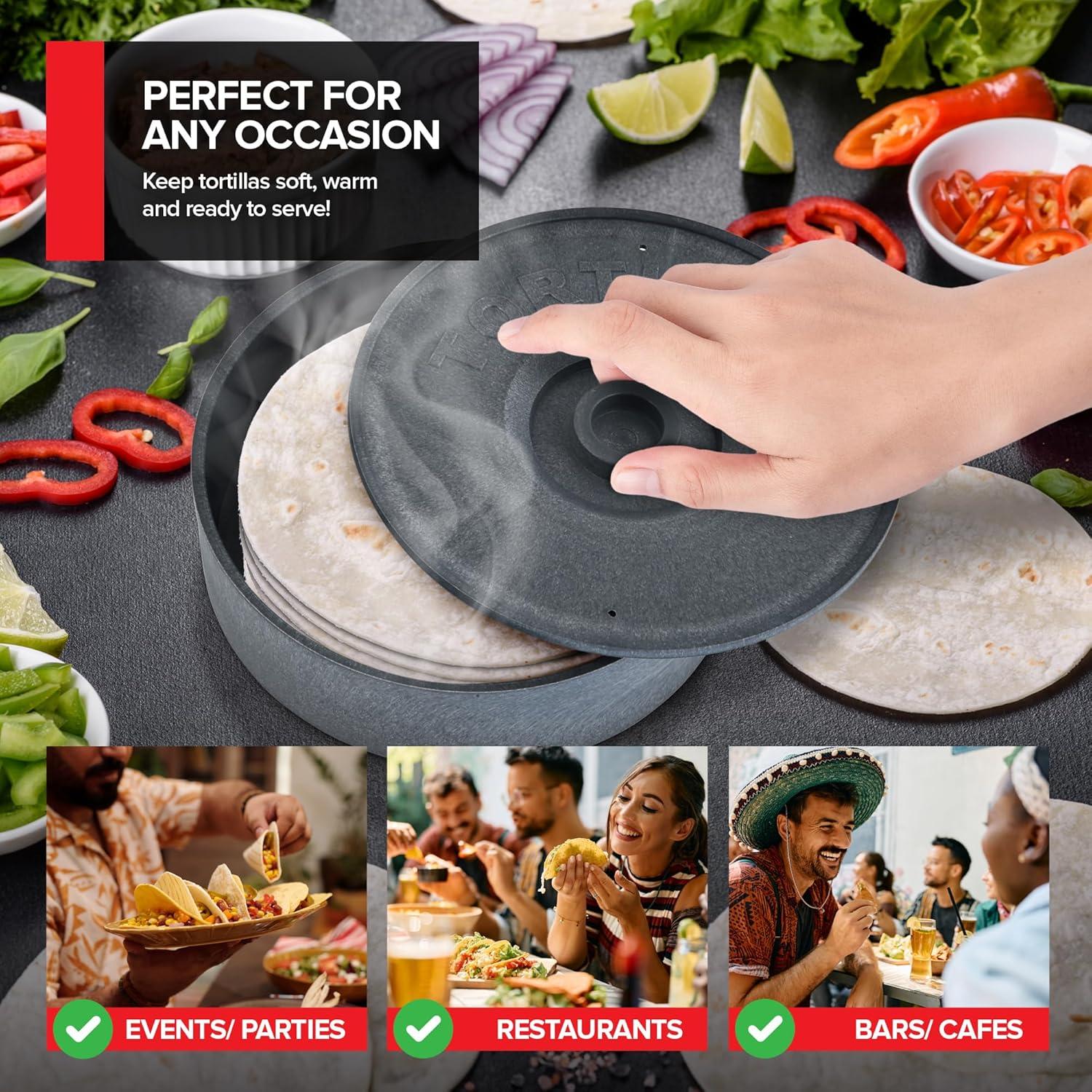 Calentador de Tortillas Innovaciones Modernas 21.6 cm Apto Microondas