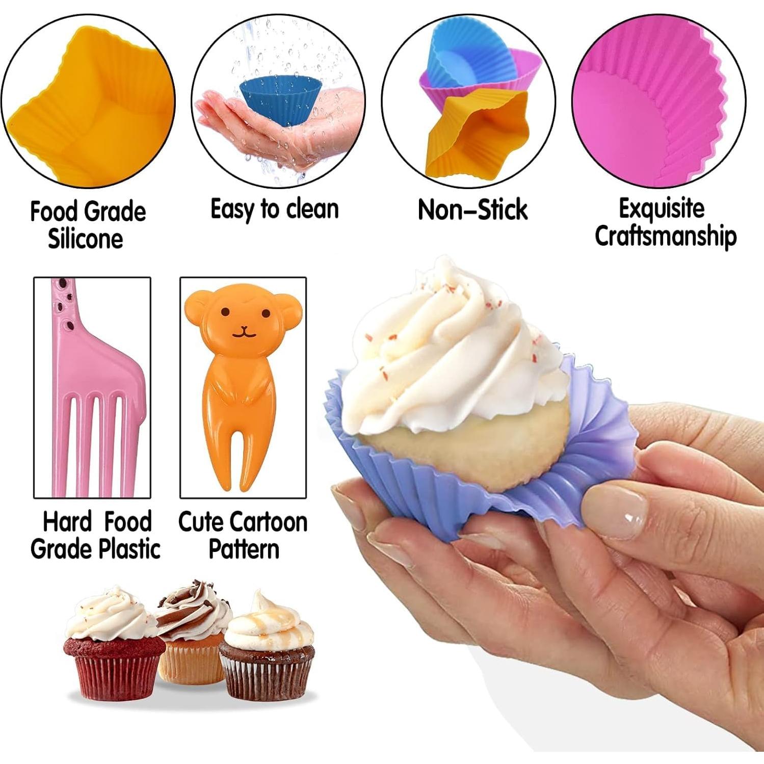 Divisores de caja de almuerzo de silicona WSmelon - 24 piezas