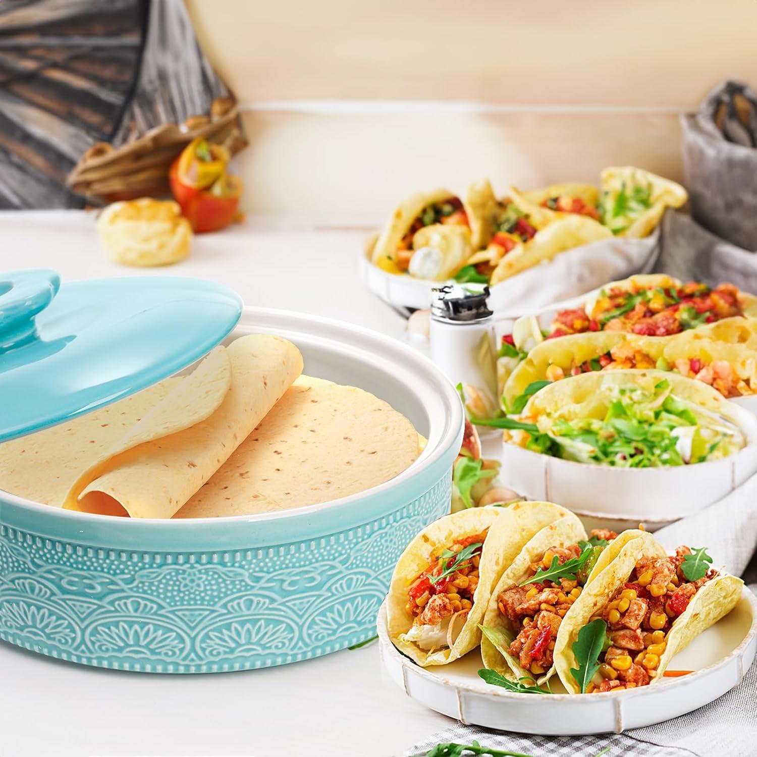 Calentador de Tortillas Cerámica Noamus 21.6 cm Apto Microondas