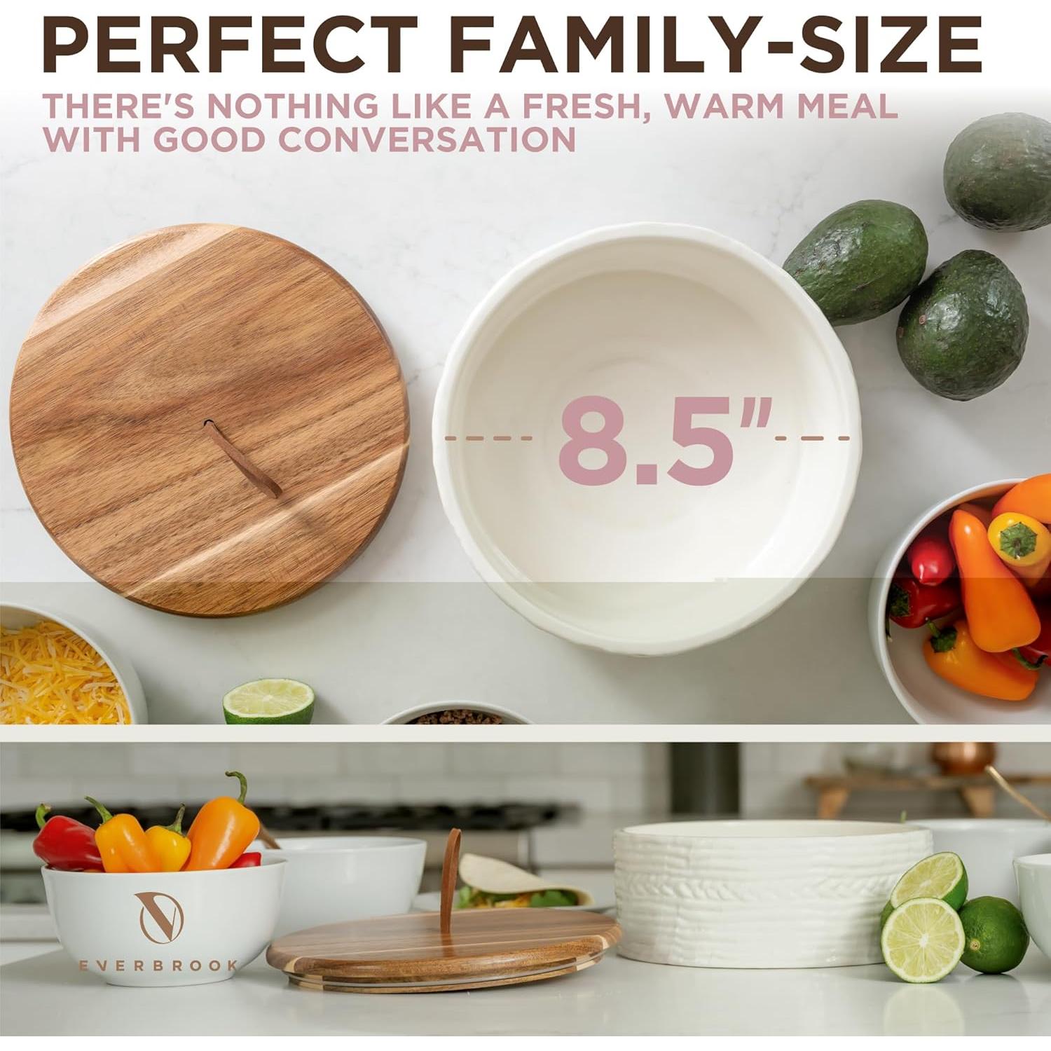 Calentador de Tortillas Cerámica Vintage Everbrook 21.6 cm