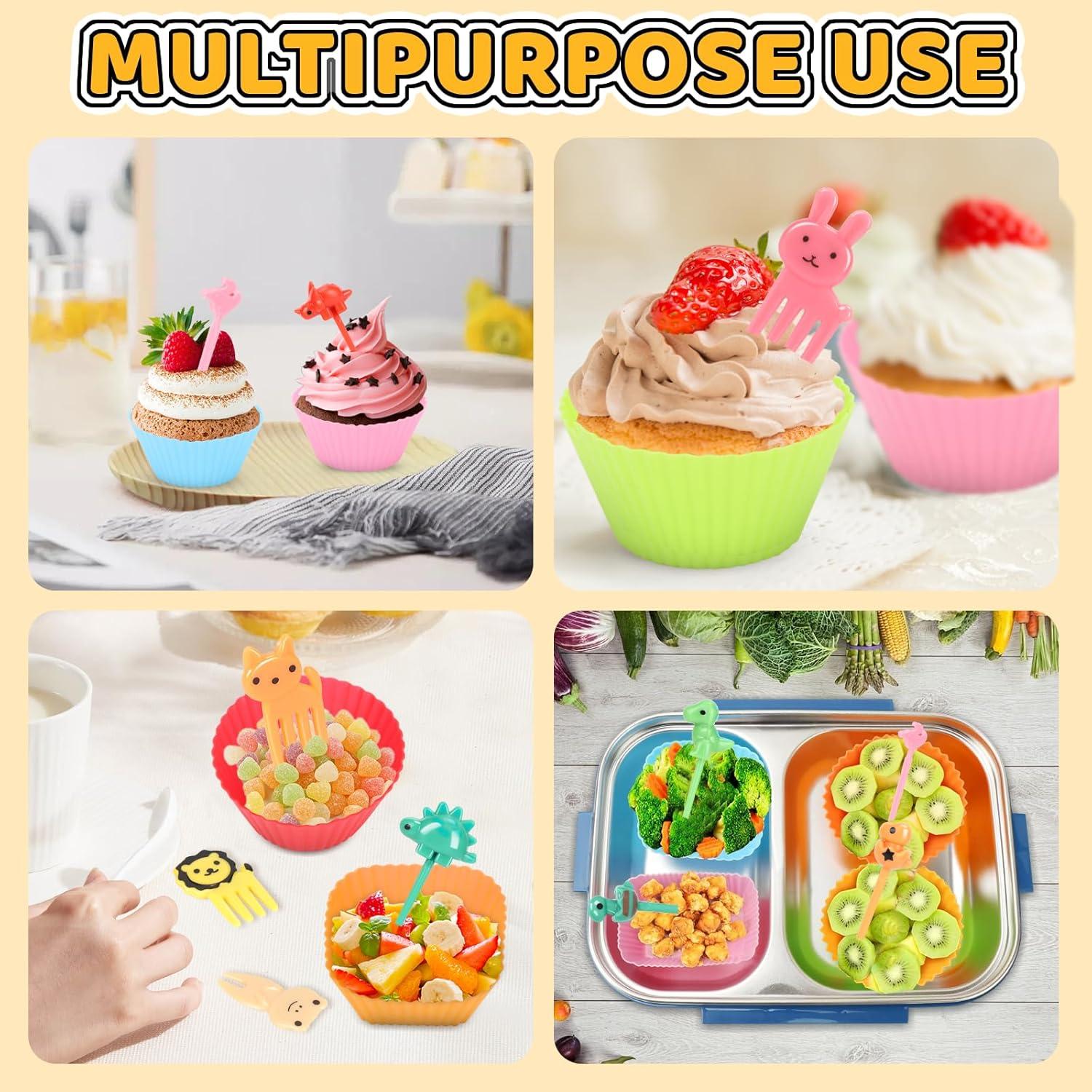 Juego de Divisores de Silicona Axlksia 80 Pcs para Bento