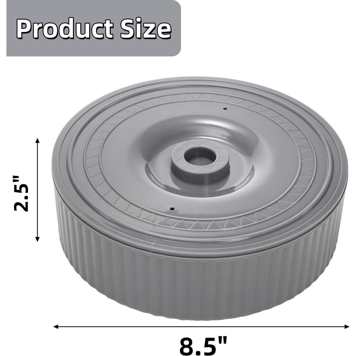 Paquete de 2 Calentadores de Tortilla Covzoe 21.6 cm Gris