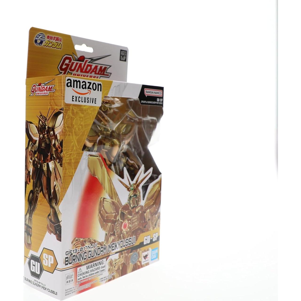 TAMASHII Nations - Mobile Fighter G Gundam - GF13-017NJII Burning Gundam (Meikyousisui), Gundam Universe Action Figure (Amazon Exclusive)
