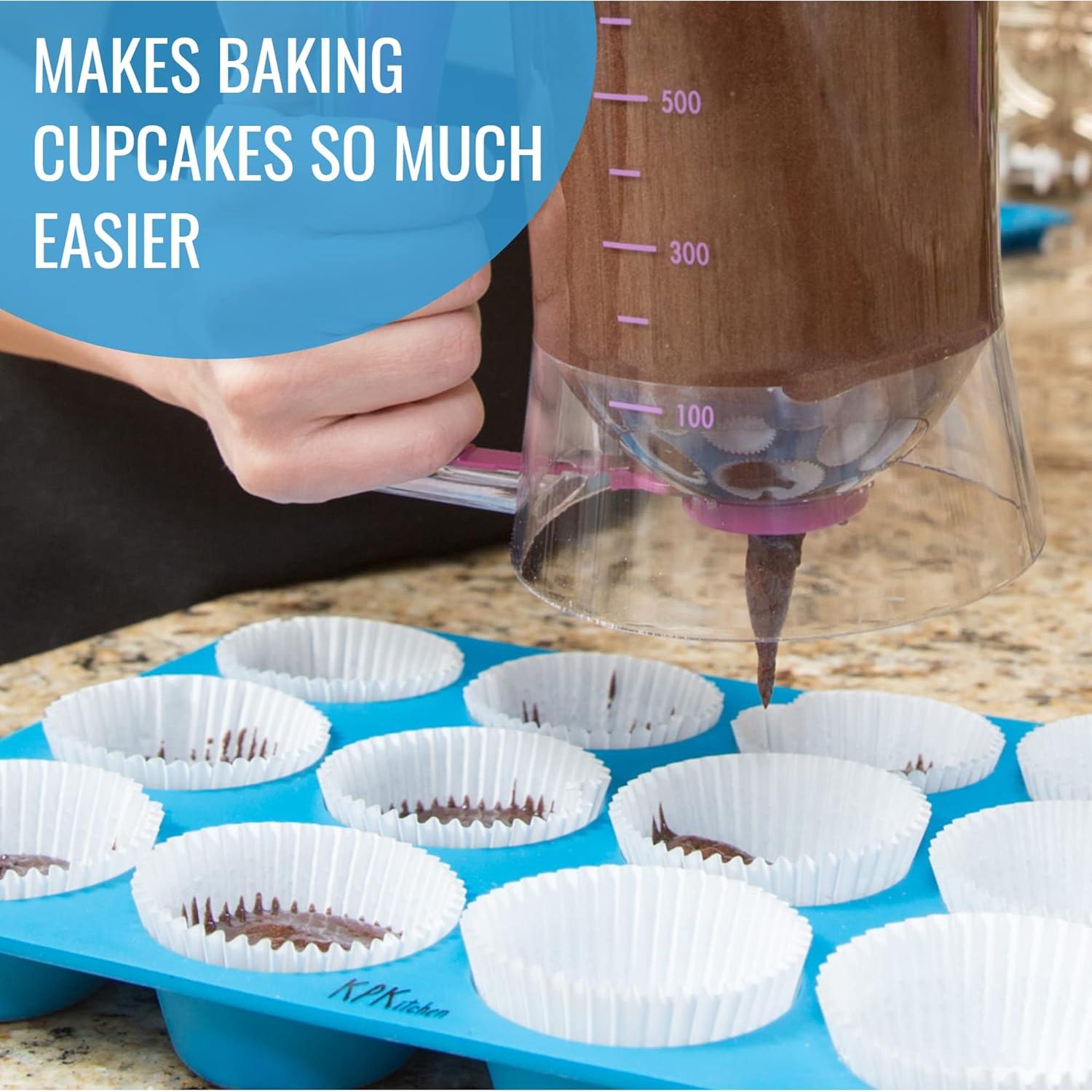 Forros de Cupcake KPKitchen Blancos 300 Unidades 6.9 cm