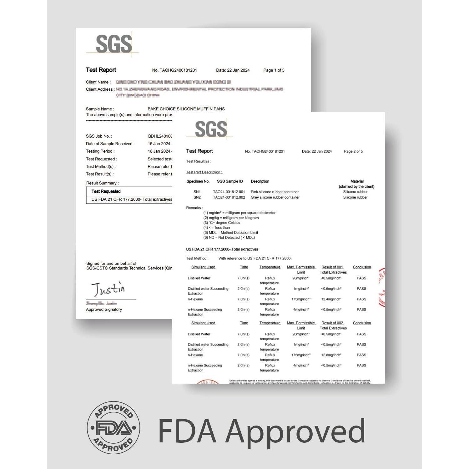 Molde de Muffin de Silicona Bake Choice - 3 Piezas + 100 Forros