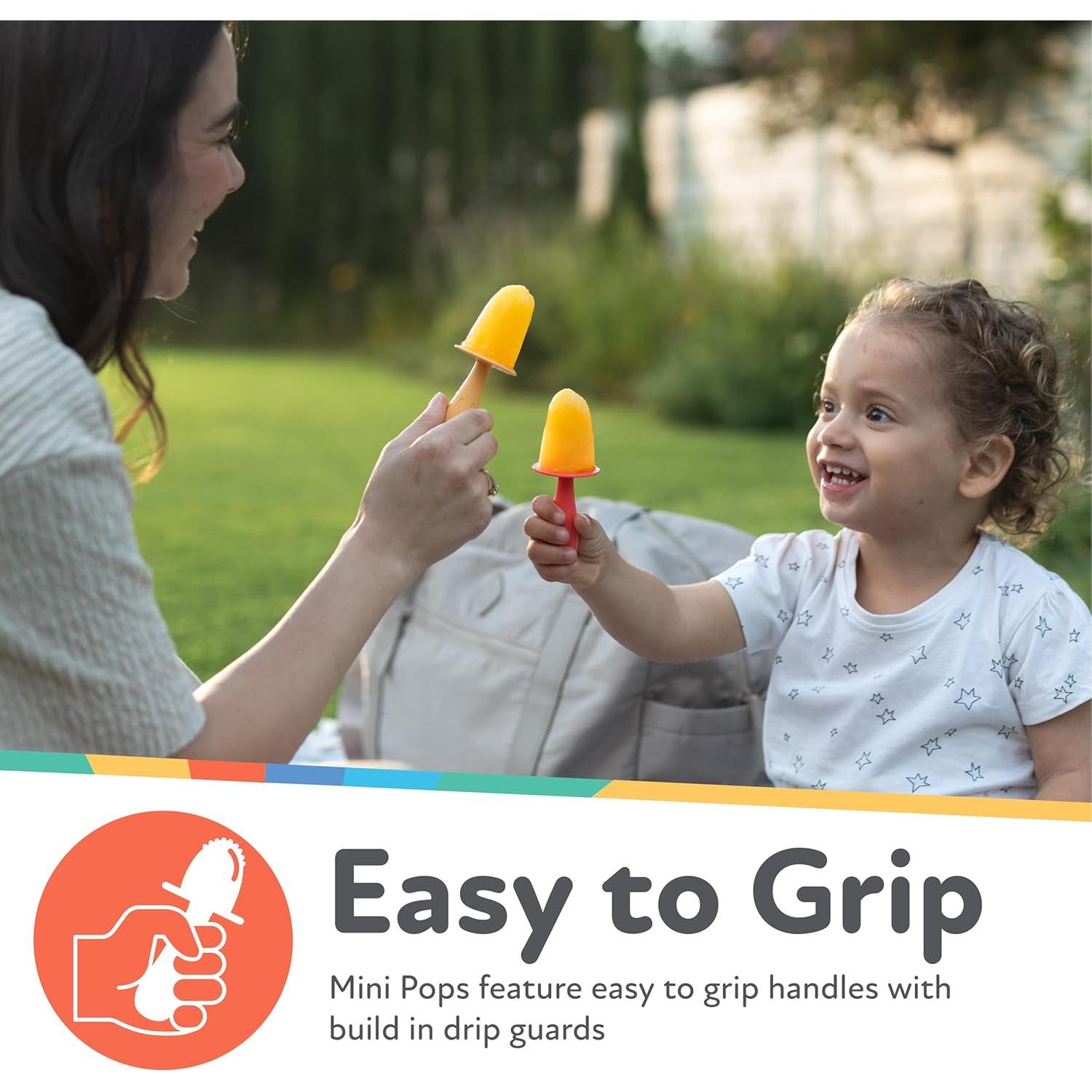 Moldes de Paletas de Silicona Nuby - 4 Unidades para Bebés 4+ Meses