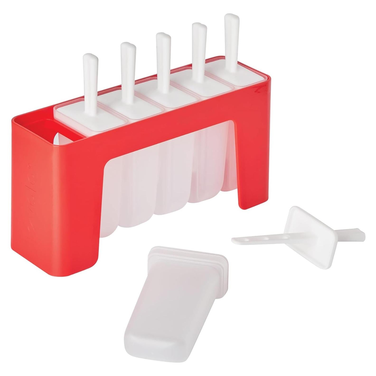 Moldes de Paletas de Silicona Tovolo 6 Cavidades Rojo Manzana