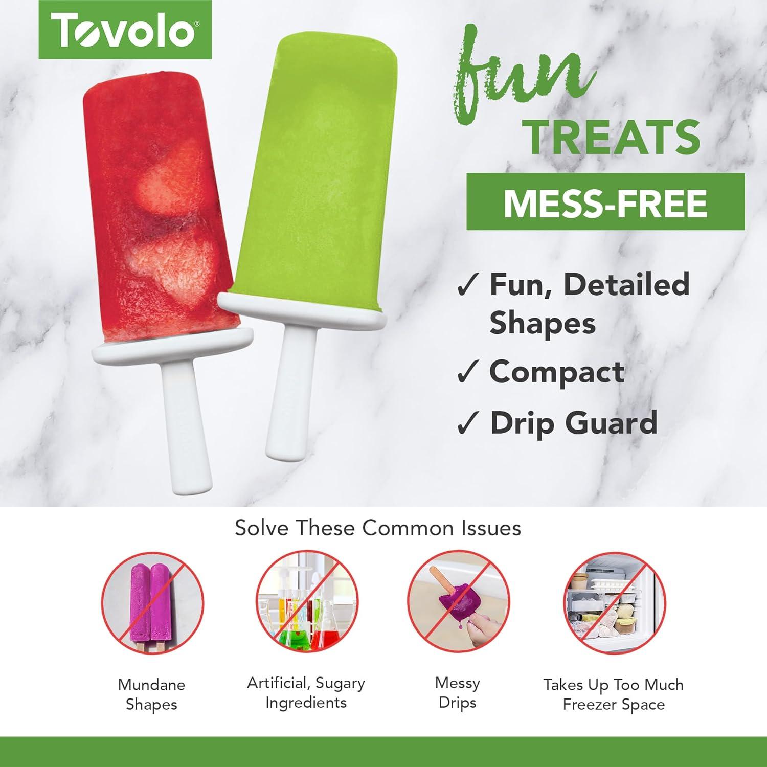 Moldes de Paletas de Silicona Tovolo 6 Cavidades Rojo Manzana