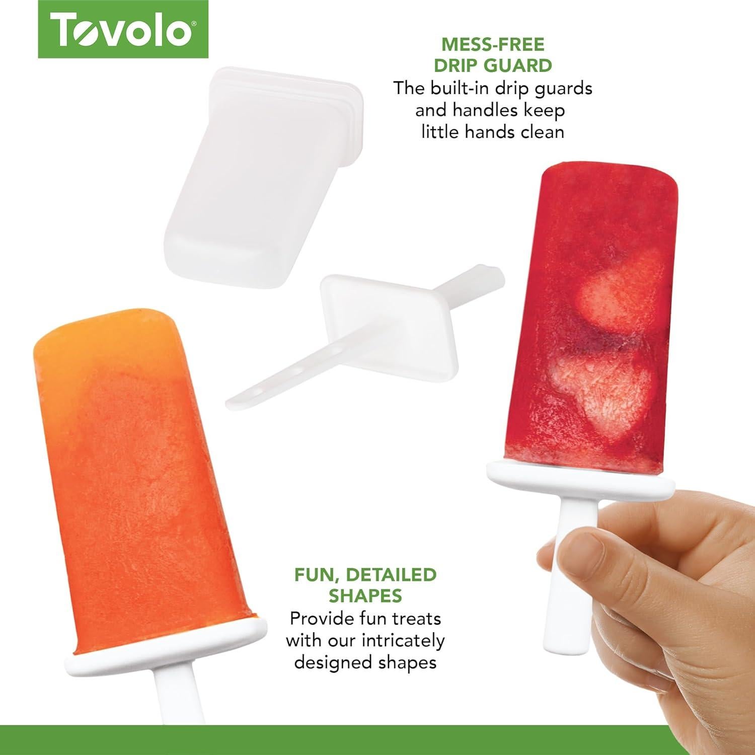 Moldes de Paletas de Silicona Tovolo 6 Cavidades Rojo Manzana