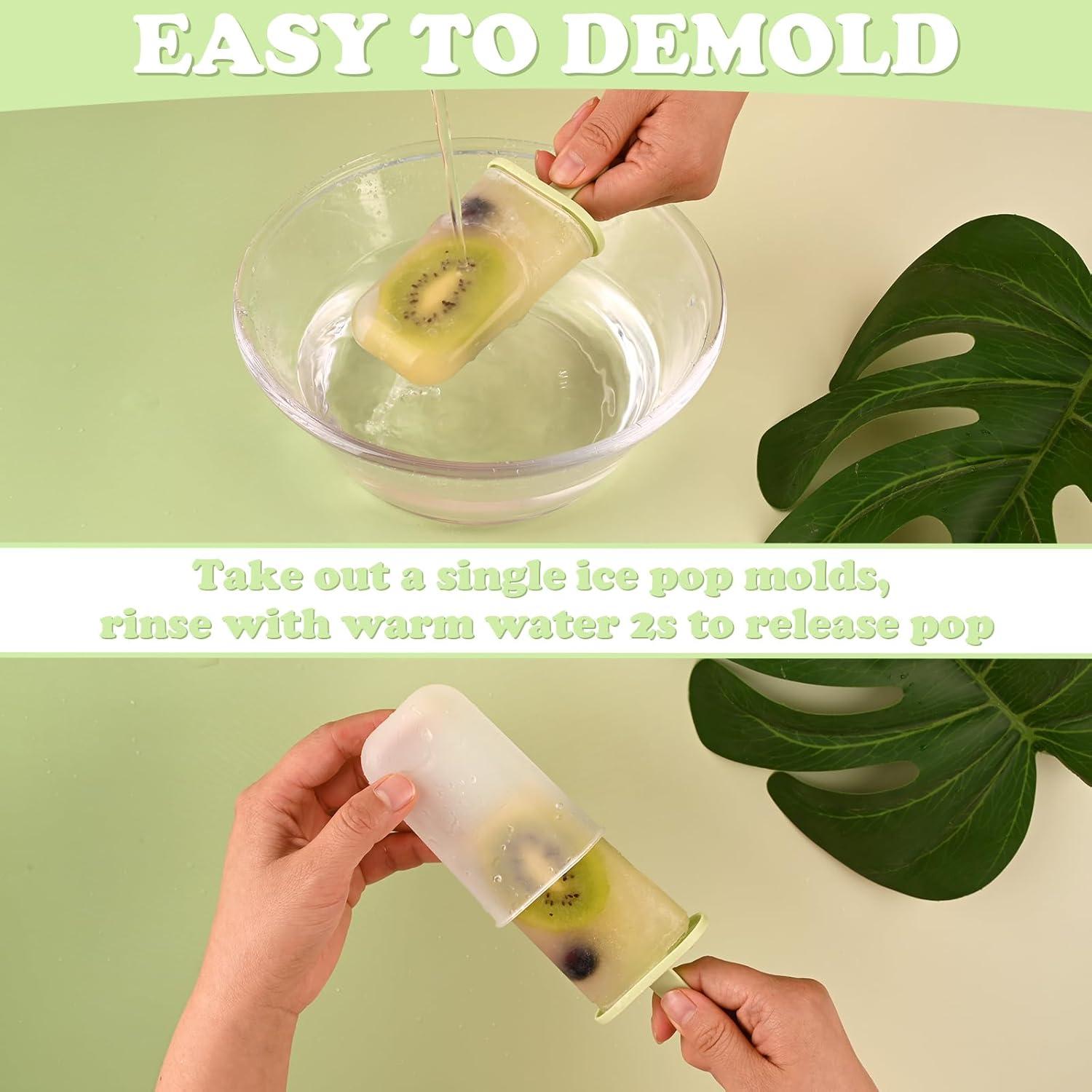 Moldes para Paletas WMKGG 6 PCS Verde, Helado Casero