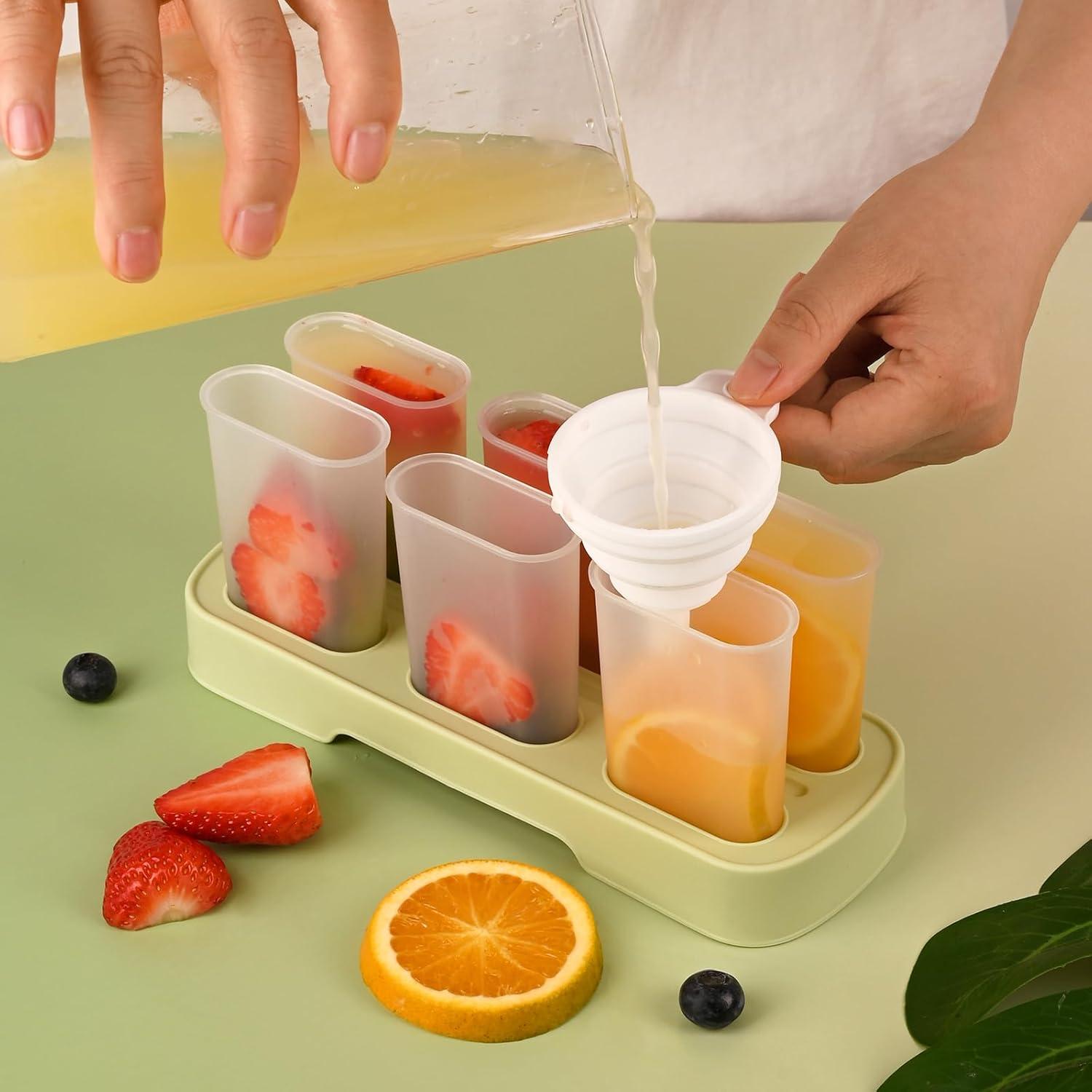 Moldes para Paletas WMKGG 6 PCS Verde, Helado Casero