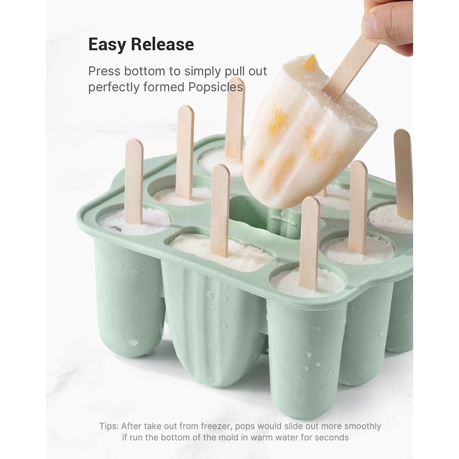 Molde de Paletas de Silicona MEETRUE 9 Cavidades para Niños