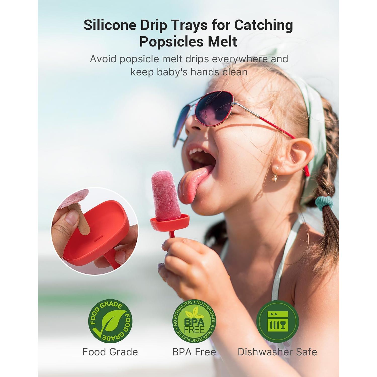 Molde de Paletas de Silicona MEETRUE 9 Cavidades para Niños